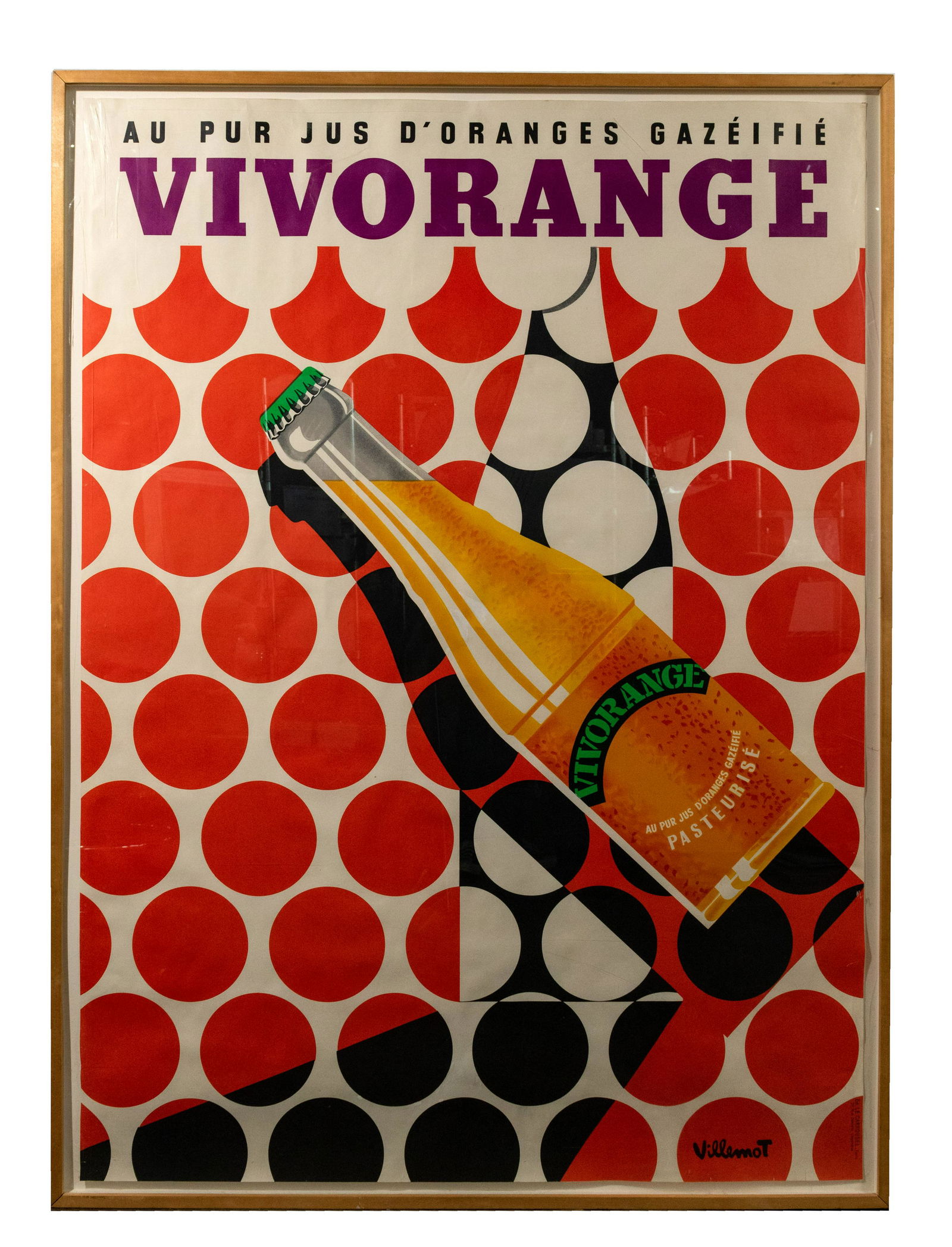 Bernard Villemot (French, 1911-1989) 'Vivorange' (1 of 3)