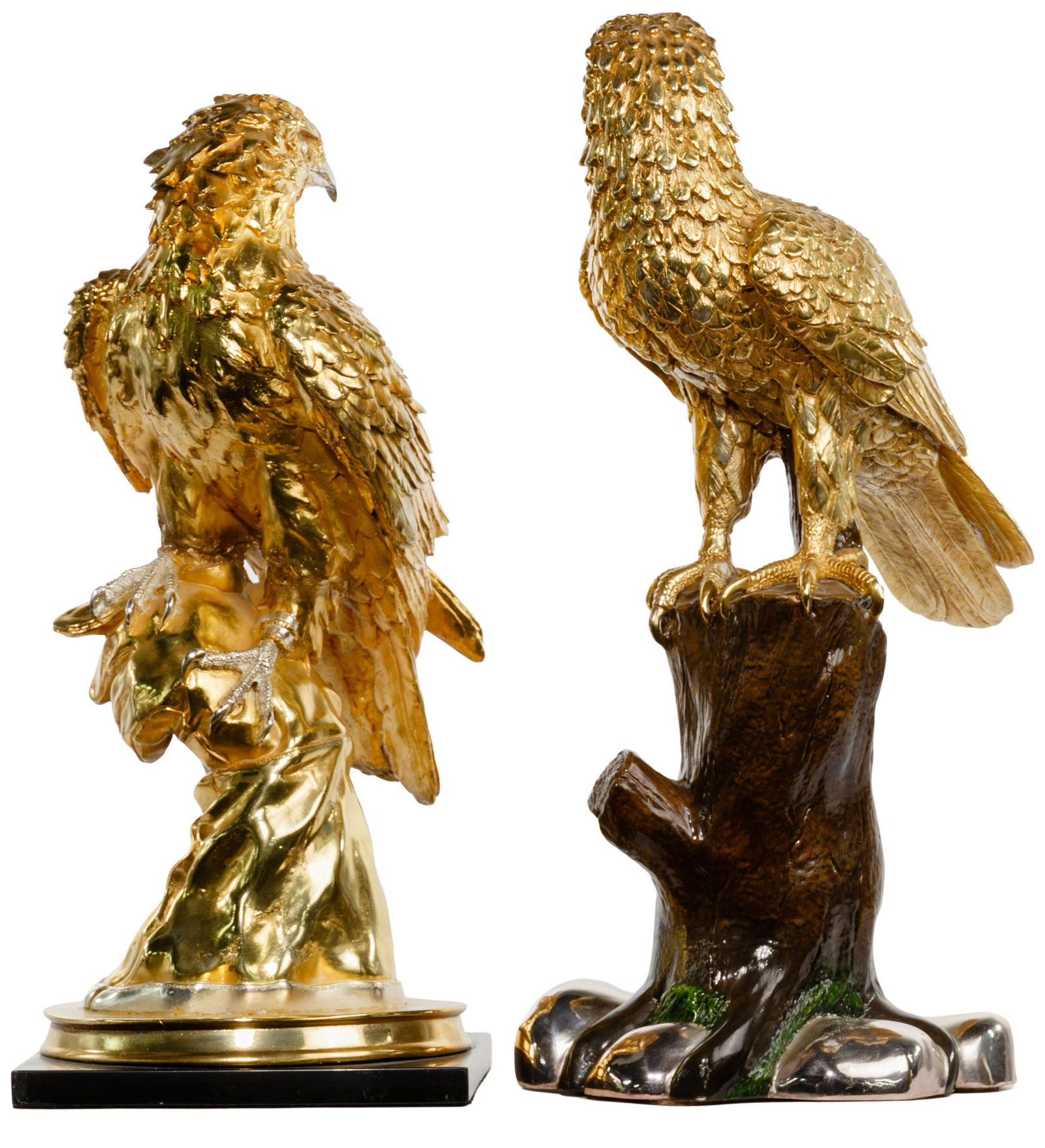 Gold-Tone Eagle Statues (1 of 4)