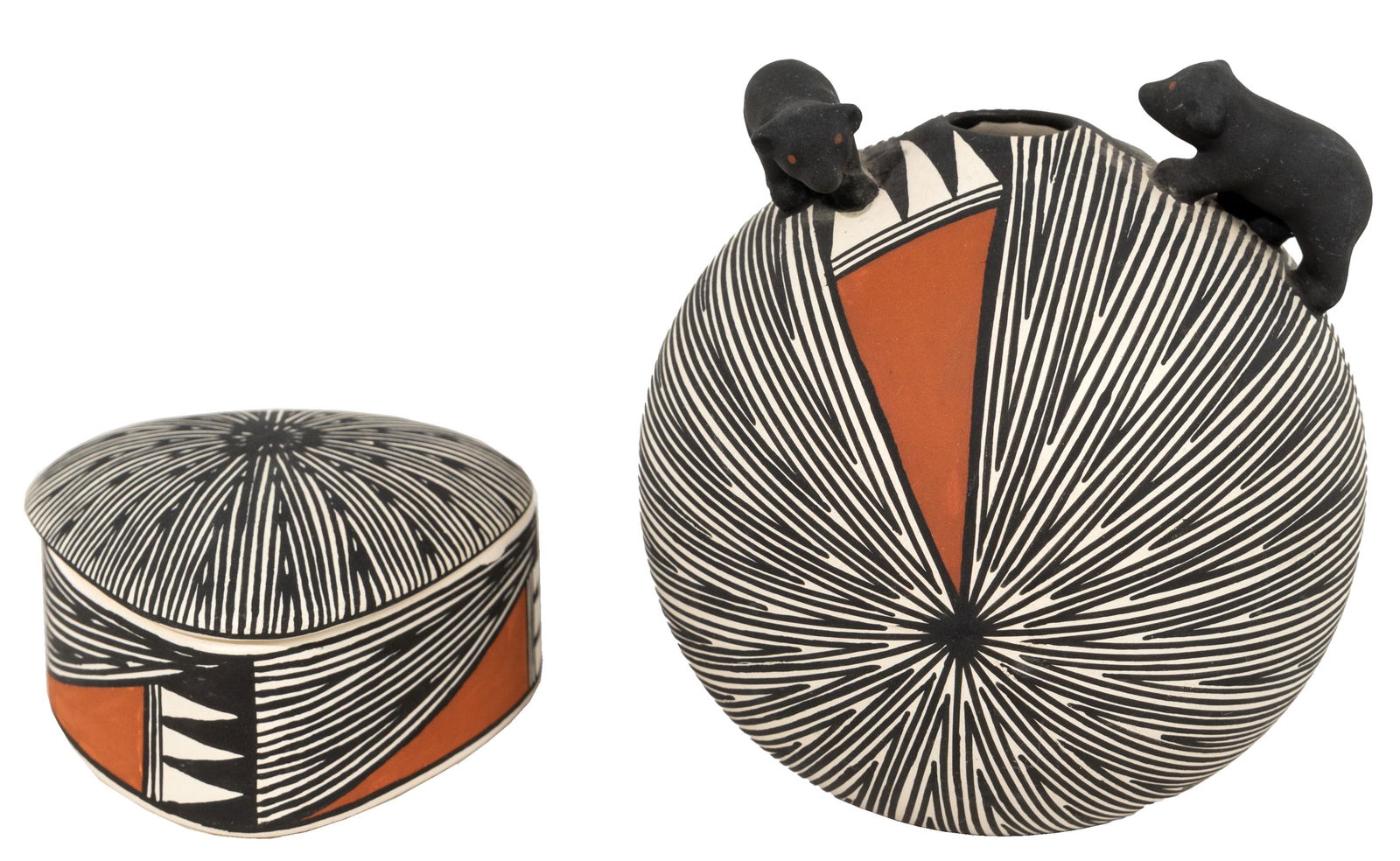 Jennifer Sanchez Acoma Fine-Line Polychrome Pottery (1 of 5)