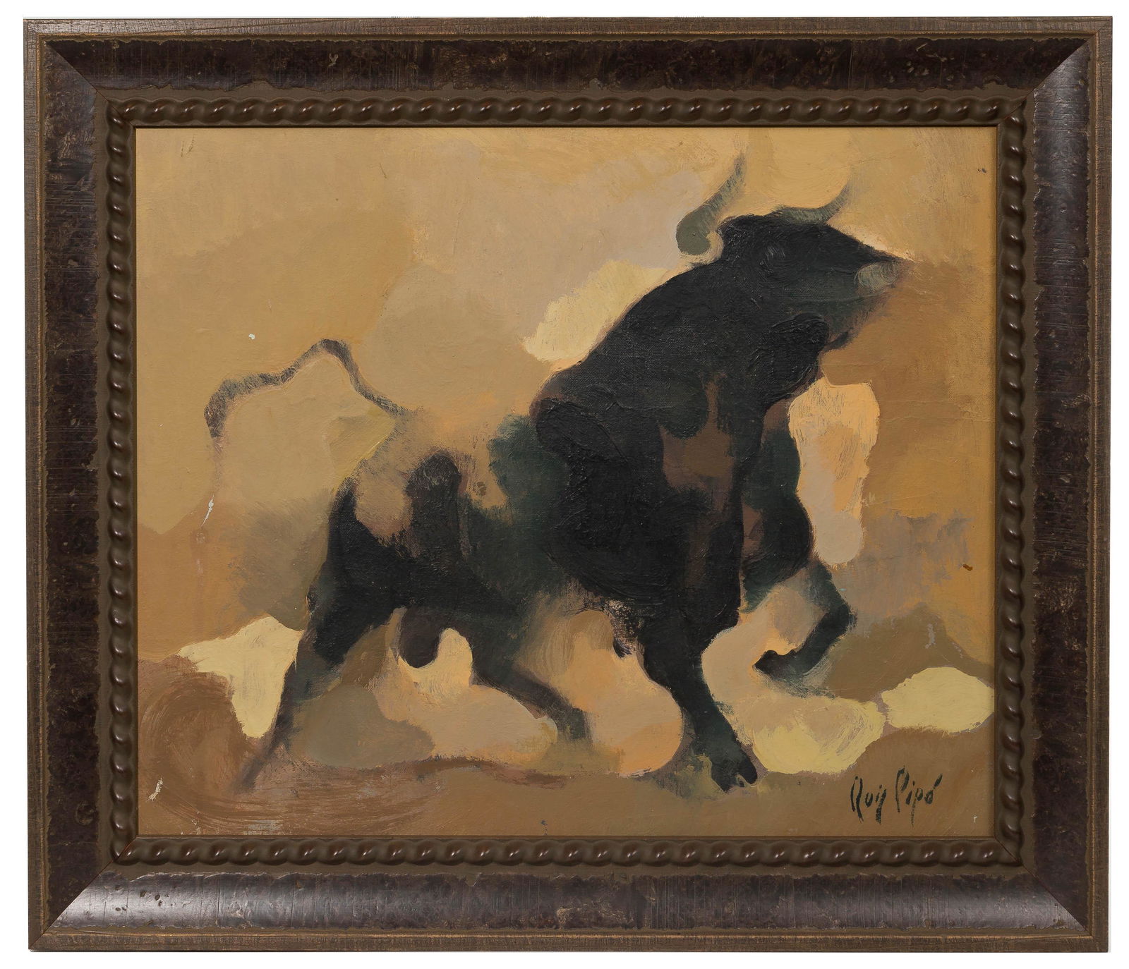 Manolo Ruiz Pipo (Spanish, 1929-1999) Oil on Canvas (1 of 3)