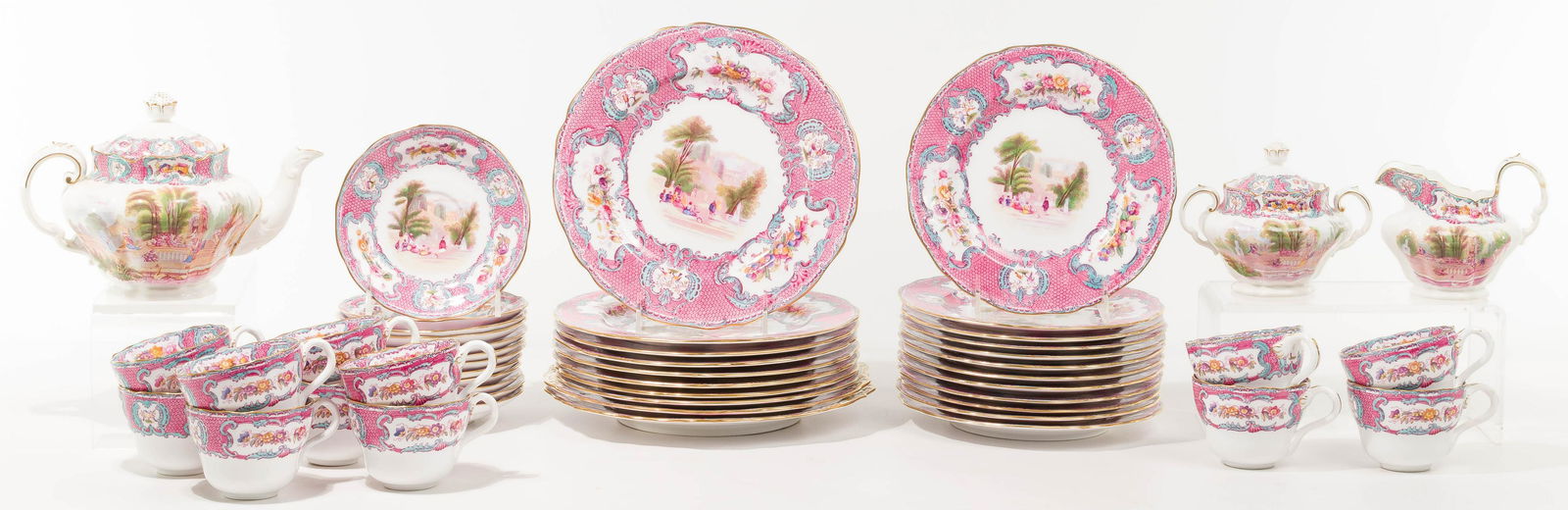 Spode Copeland R4434 'Queen Mary / Watteau' China (1 of 2)