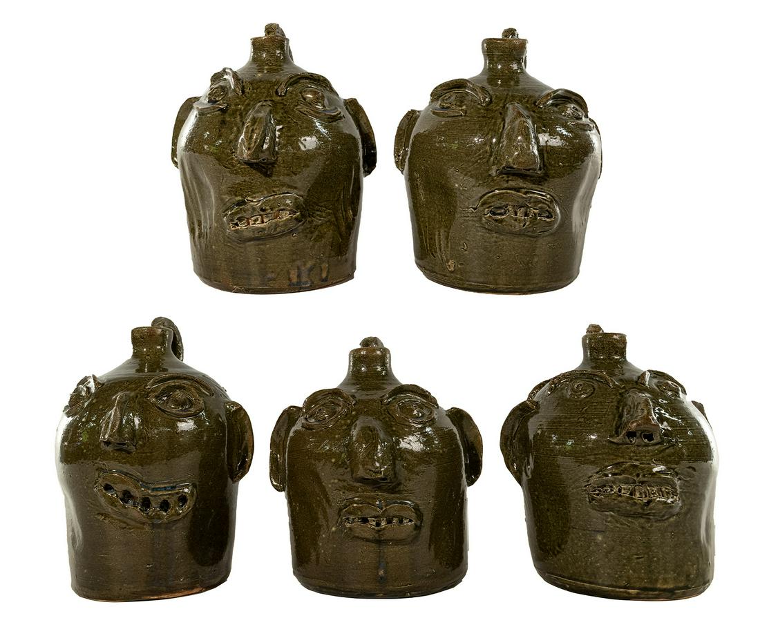 Ferguson Family Ugly Face Pottery Jug Assortment (1 of 7)