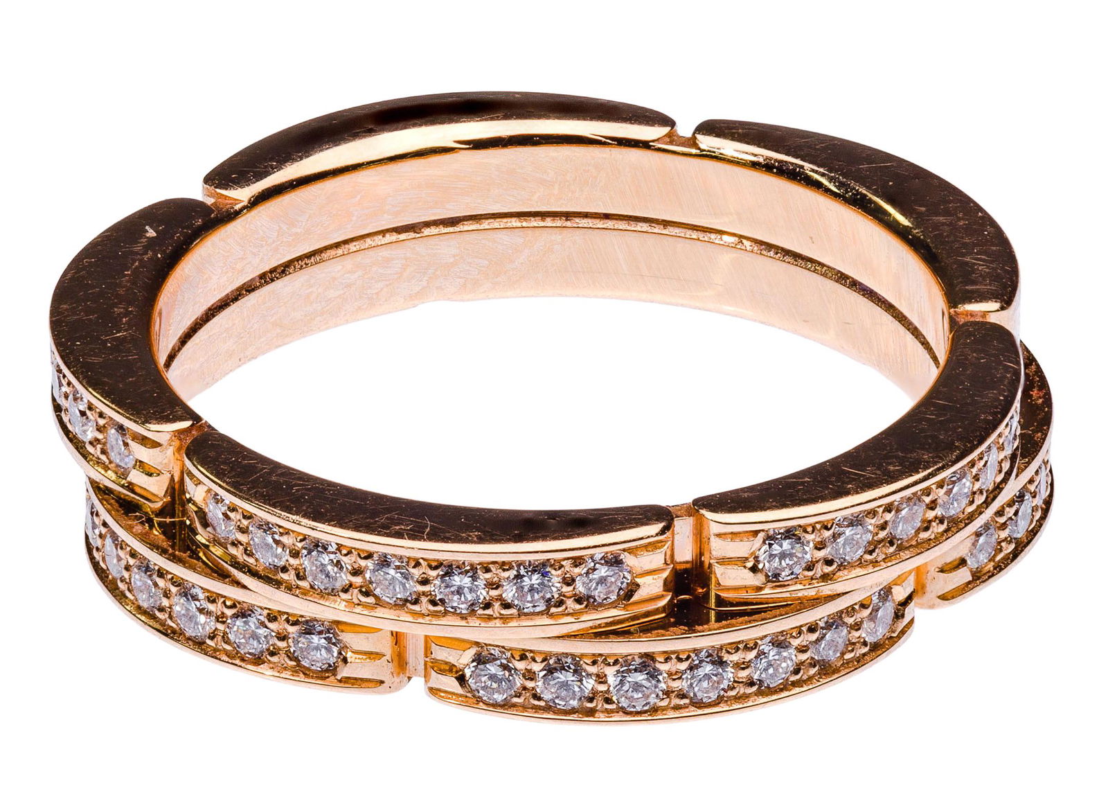 Cartier 18k Rose Gold and Diamond 'Maillon Panthere' (1 of 2)