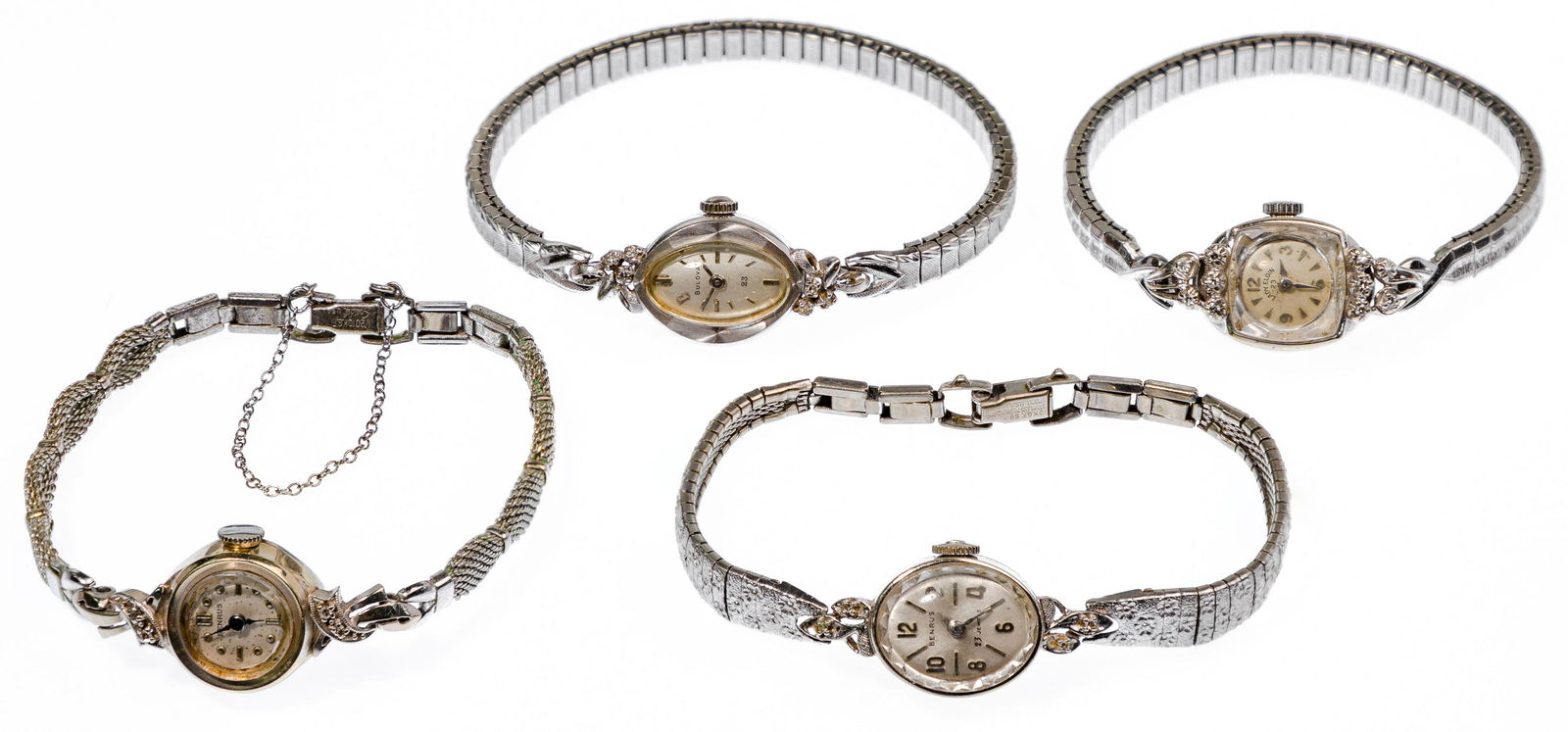 14k White Gold and Diamond Case Wrist Watch Assortment (1 of 1)