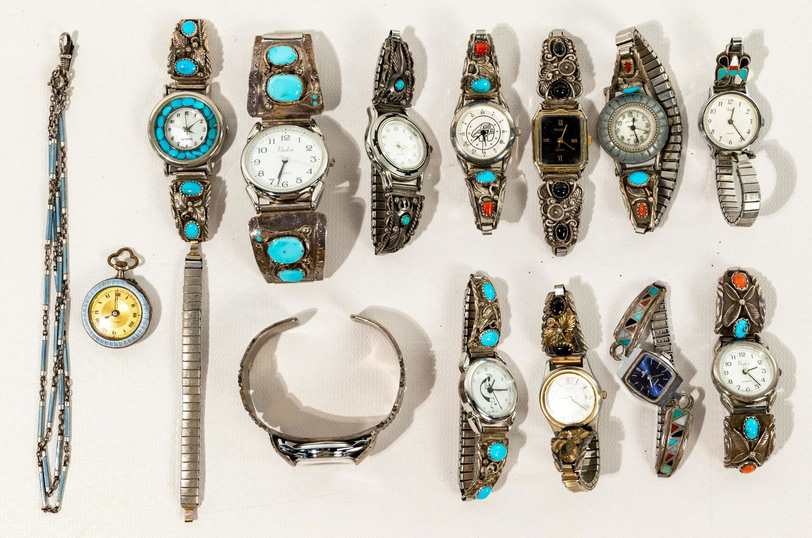 Silver Shoulder Wrist Watch Assortment (1 of 1)