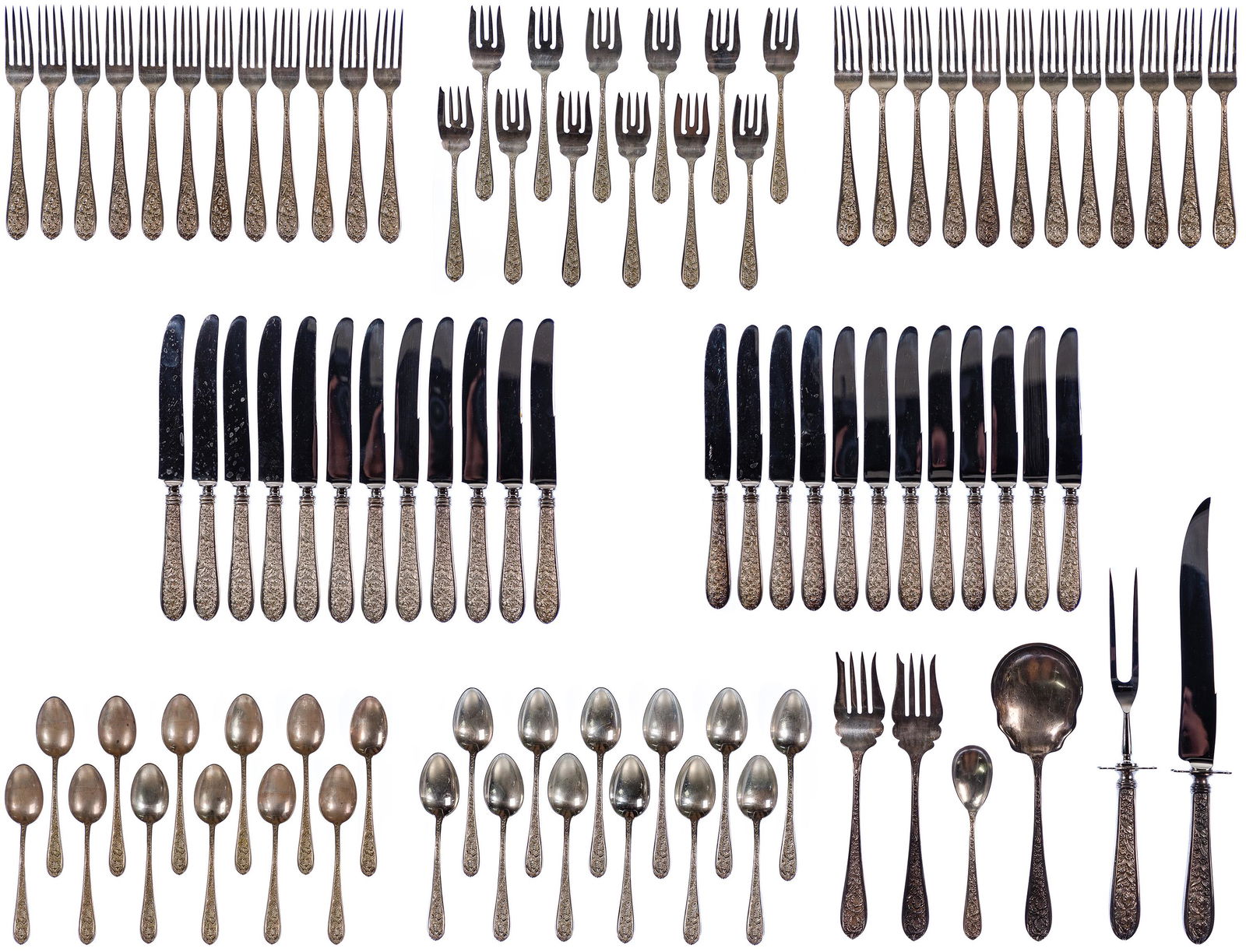 Stieff Sterling Silver #47732 'Corsage' Flatware (1 of 12)