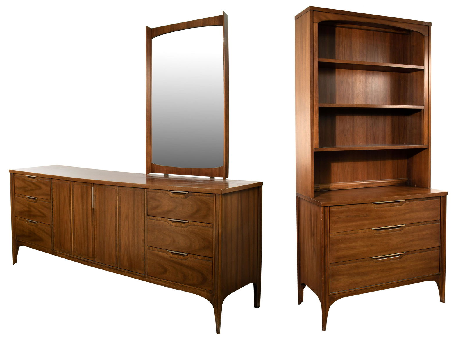 Kent Coffey 'Impact' Walnut Dressers (1 of 5)