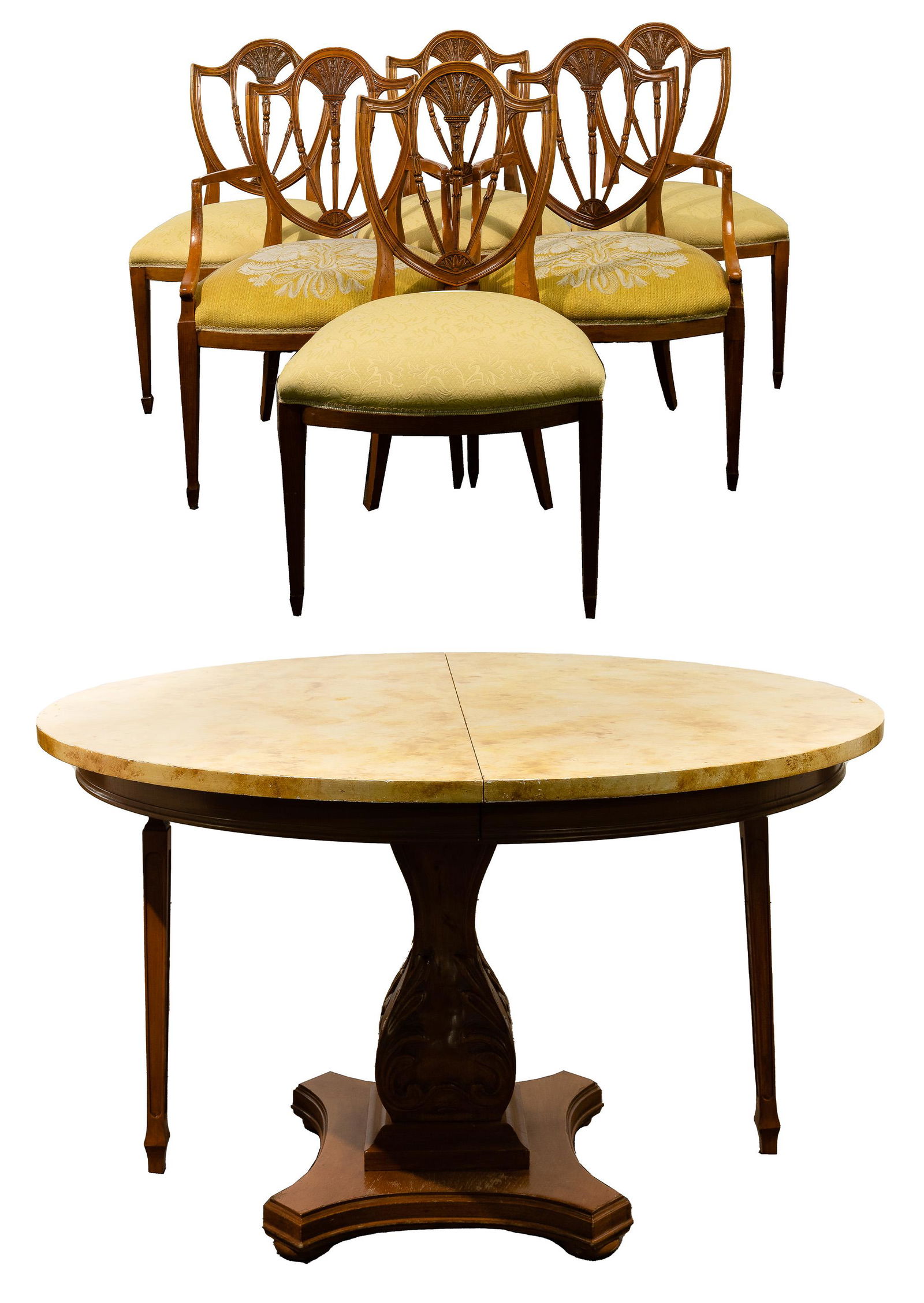 Hepplewhite Style Chairs and Dining Table (1 of 4)