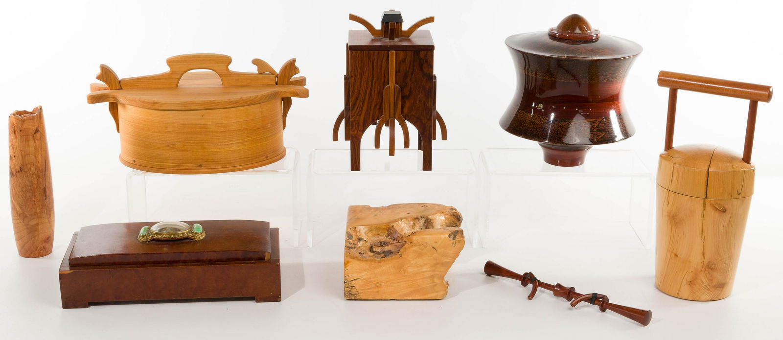 Artisan Signed Wood Box Assortment (1 of 2)