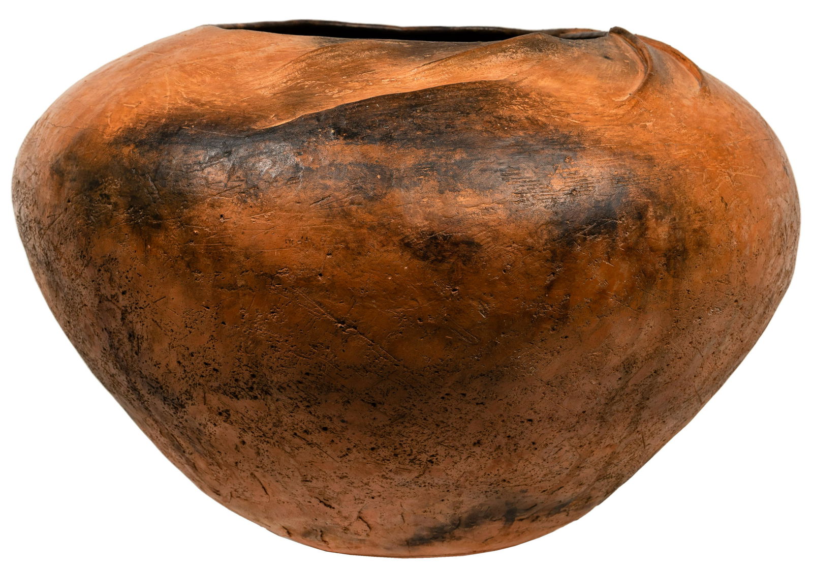 Primitive Style Terracotta Floor Pot (1 of 2)