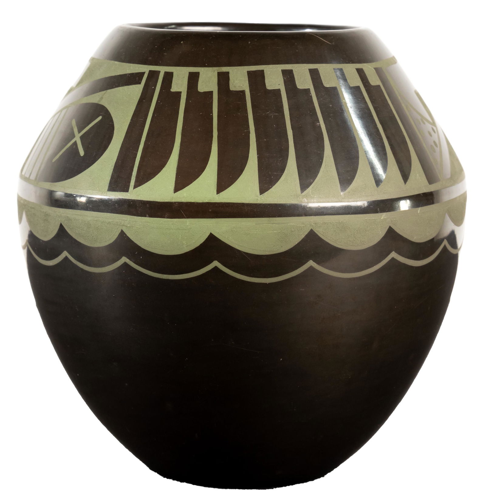 Martha Appleleaf San Ildefonso Blackware Vase (1 of 4)