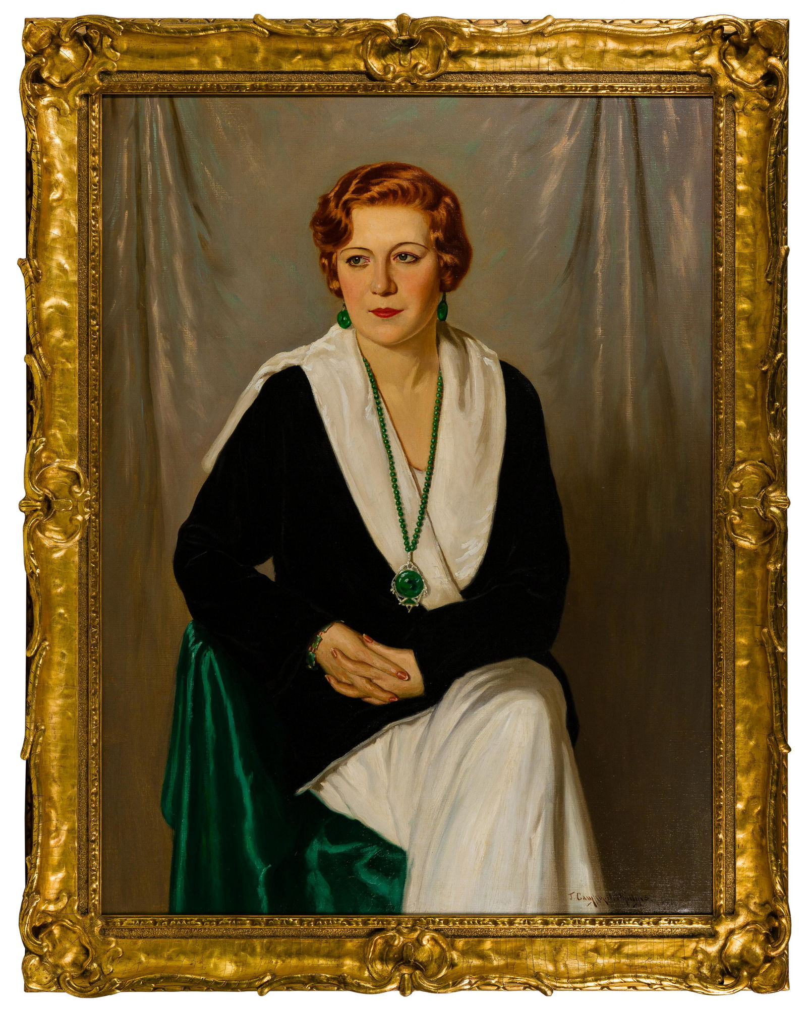 J. Campbell Phillips (American, 1873-1949) Oil on (1 of 4)