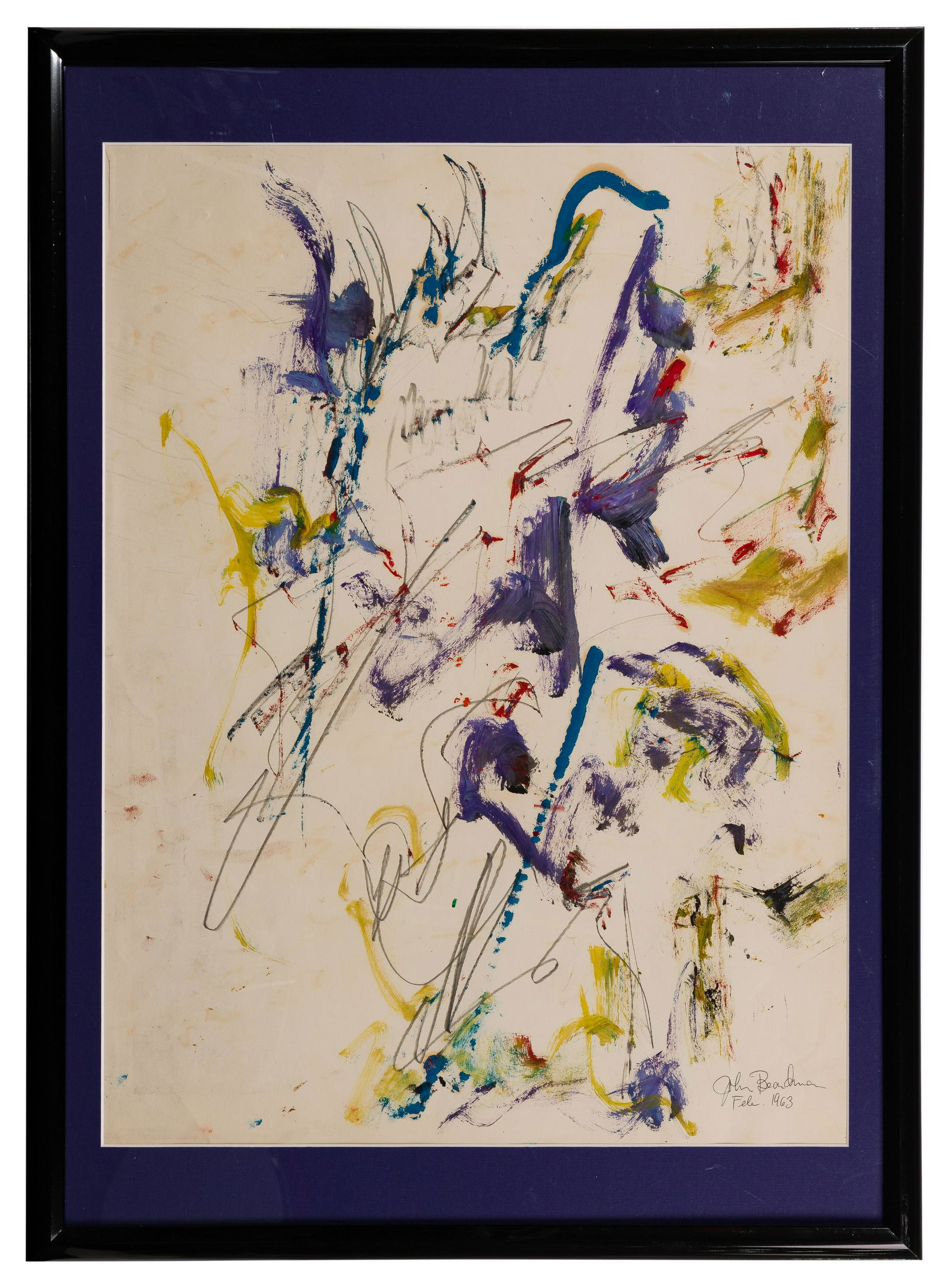 John Beardman (American, b.1937) Oil and Graphite on (1 of 3)