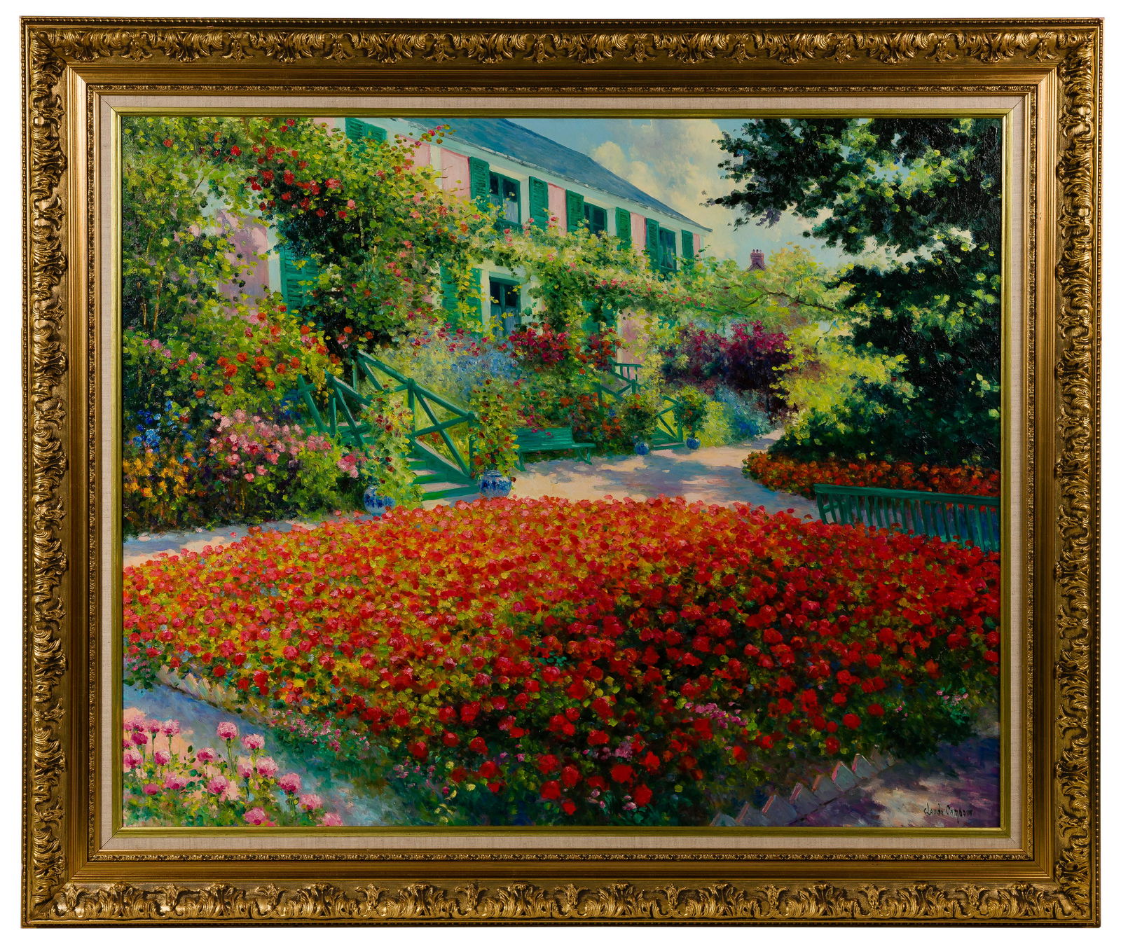 Claude Cambour (French, 1940-2012) 'Les Geraniums (1 of 4)