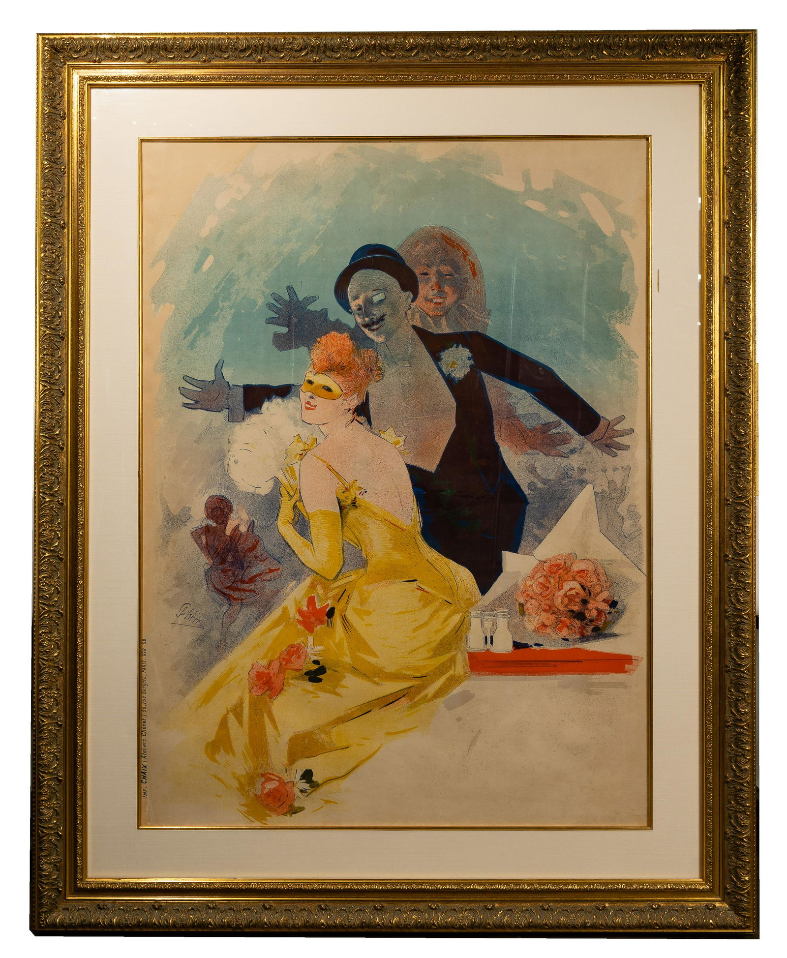 Jules Cheret (French, 1836-1932) 'Carnaval 1892' (1 of 3)