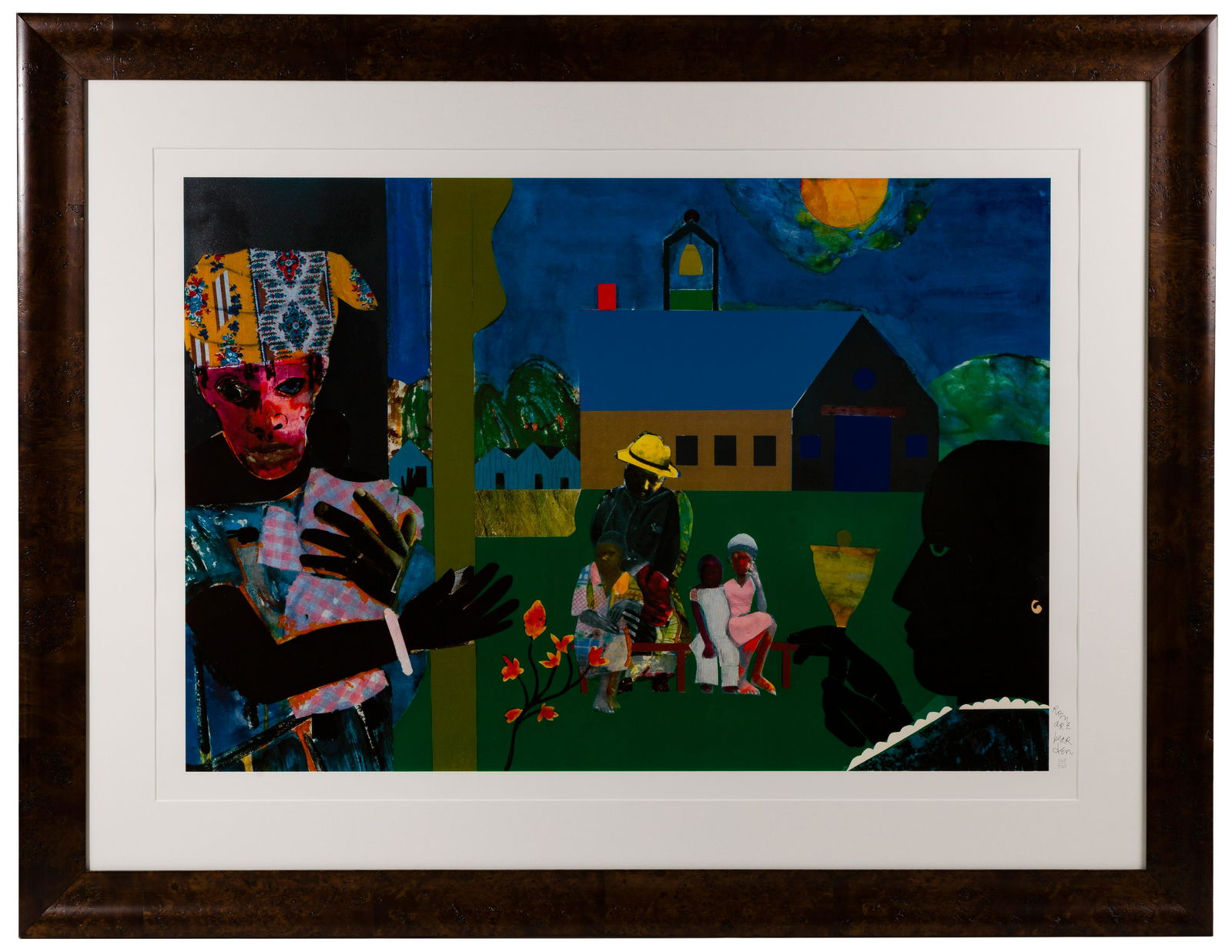 Romare Bearden (American, 1911-1988) 'School Bell Time' (1 of 5)