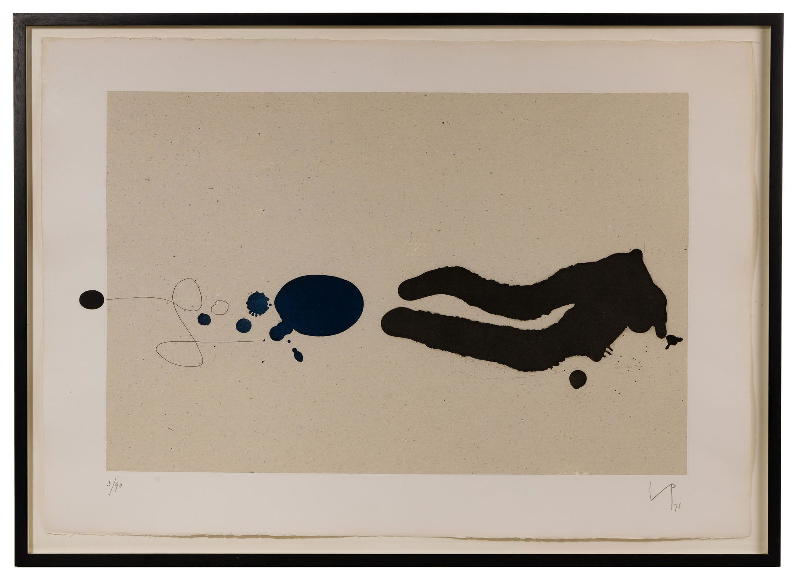 Victor Pasmore (British, 1908-1998) 'Punto di Contatto: Victor Pasmore (British, 1908-1998) 'Punto di Contatto 1' Lithograph 1976, signed lower right, #3/90 lower left; blind stamp in the lower left corner, an abstract inclu
