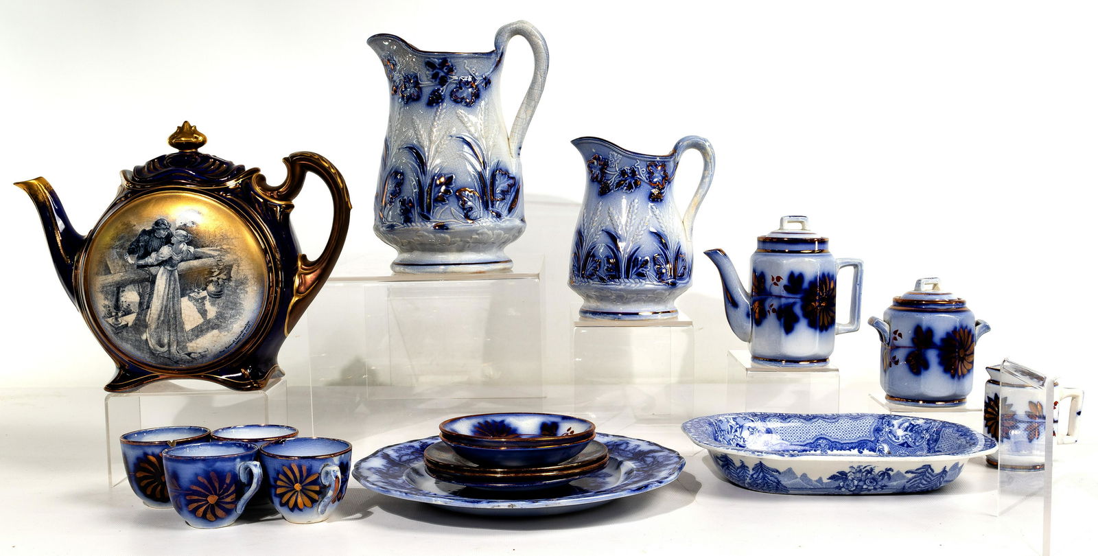 English Blue and White Pottery Assortment (1 of 1)