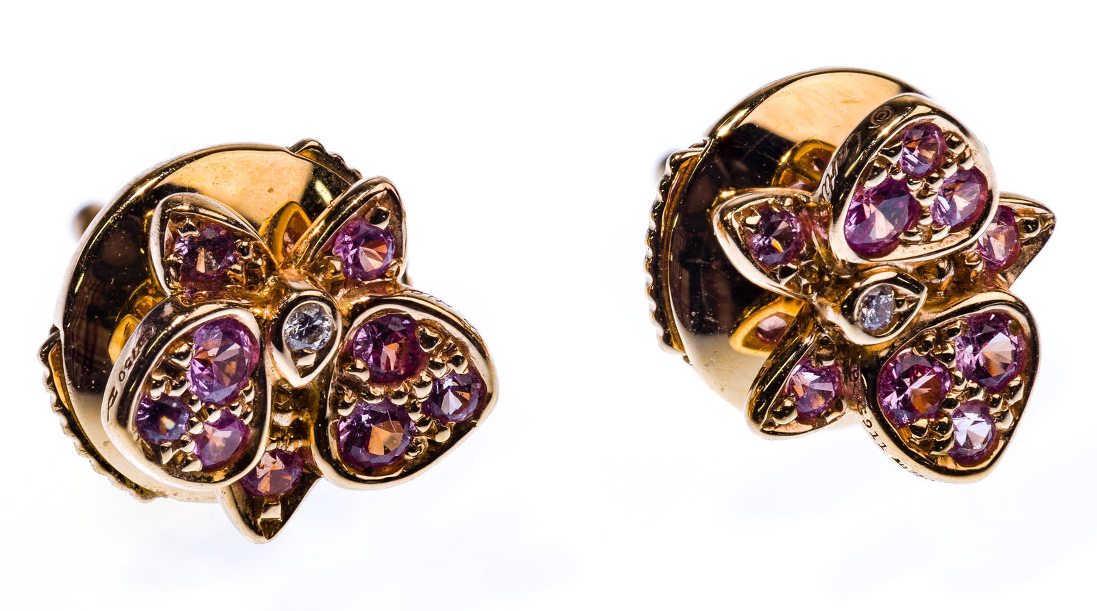 Cartier 18k Yellow Gold, Ruby and Diamond Pierced (1 of 2)