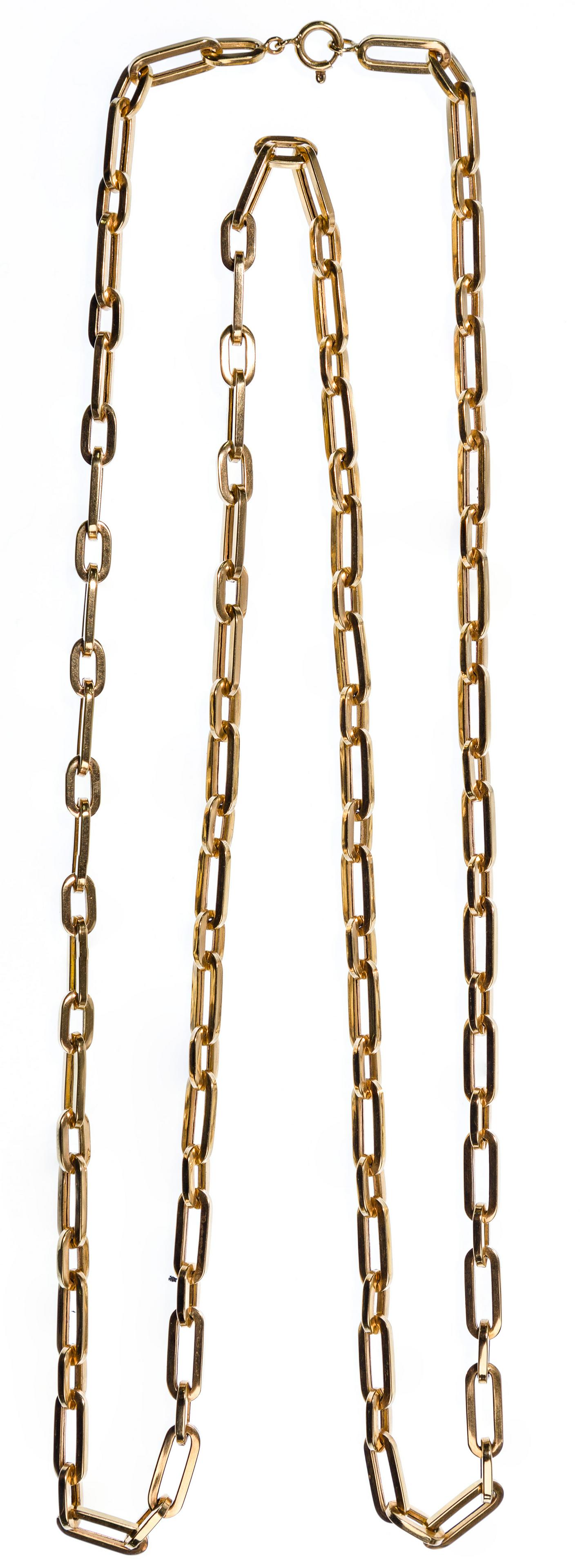 18k Yellow Gold Link Necklace (1 of 1)