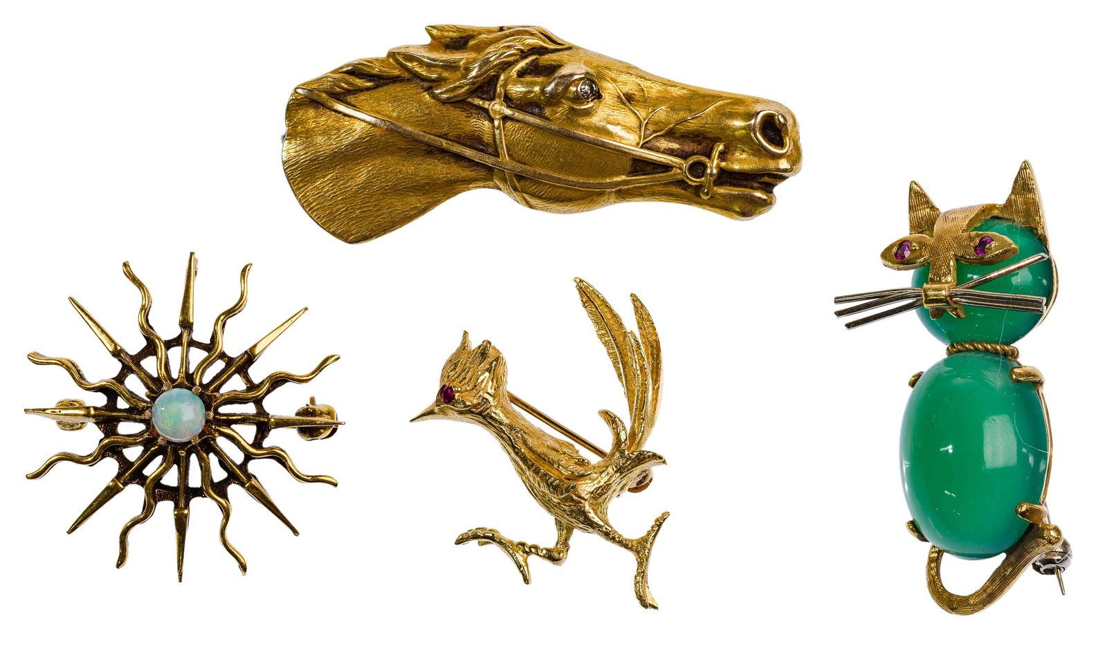Gold Figural Pin Assortment (1 of 2)