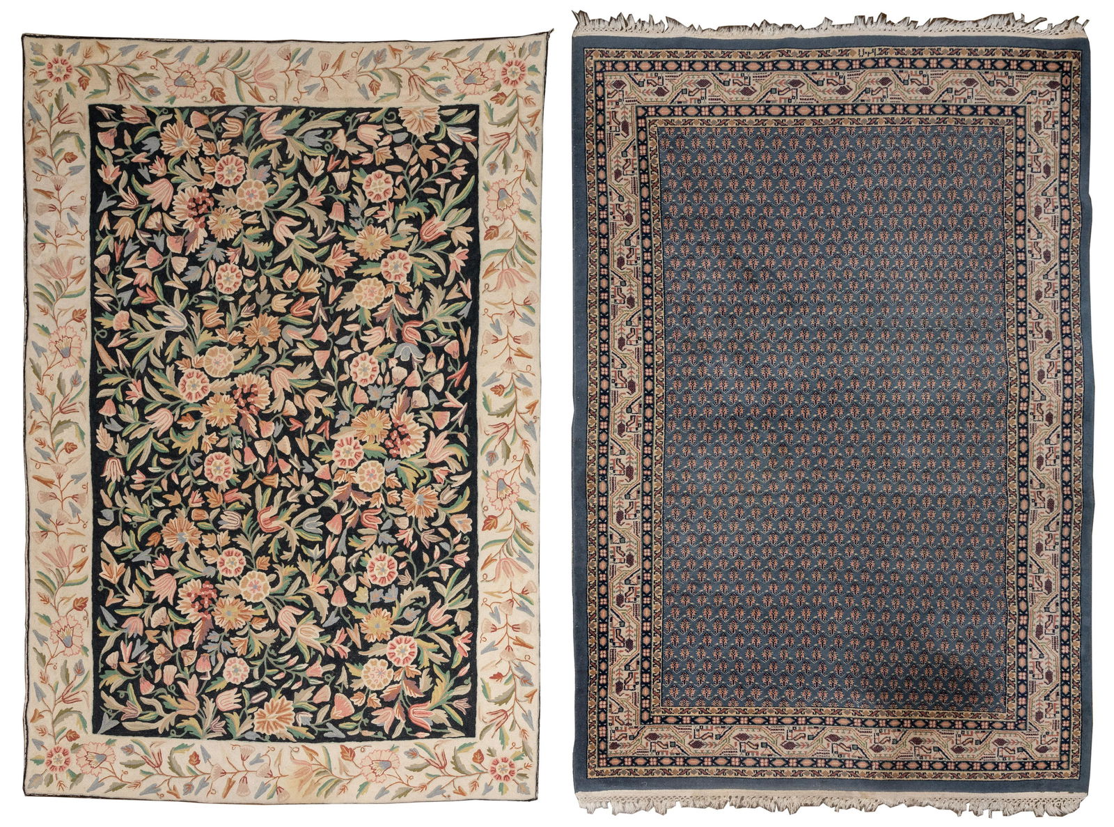 Persian and Chain Stitch Wool Rugs (1 of 8)