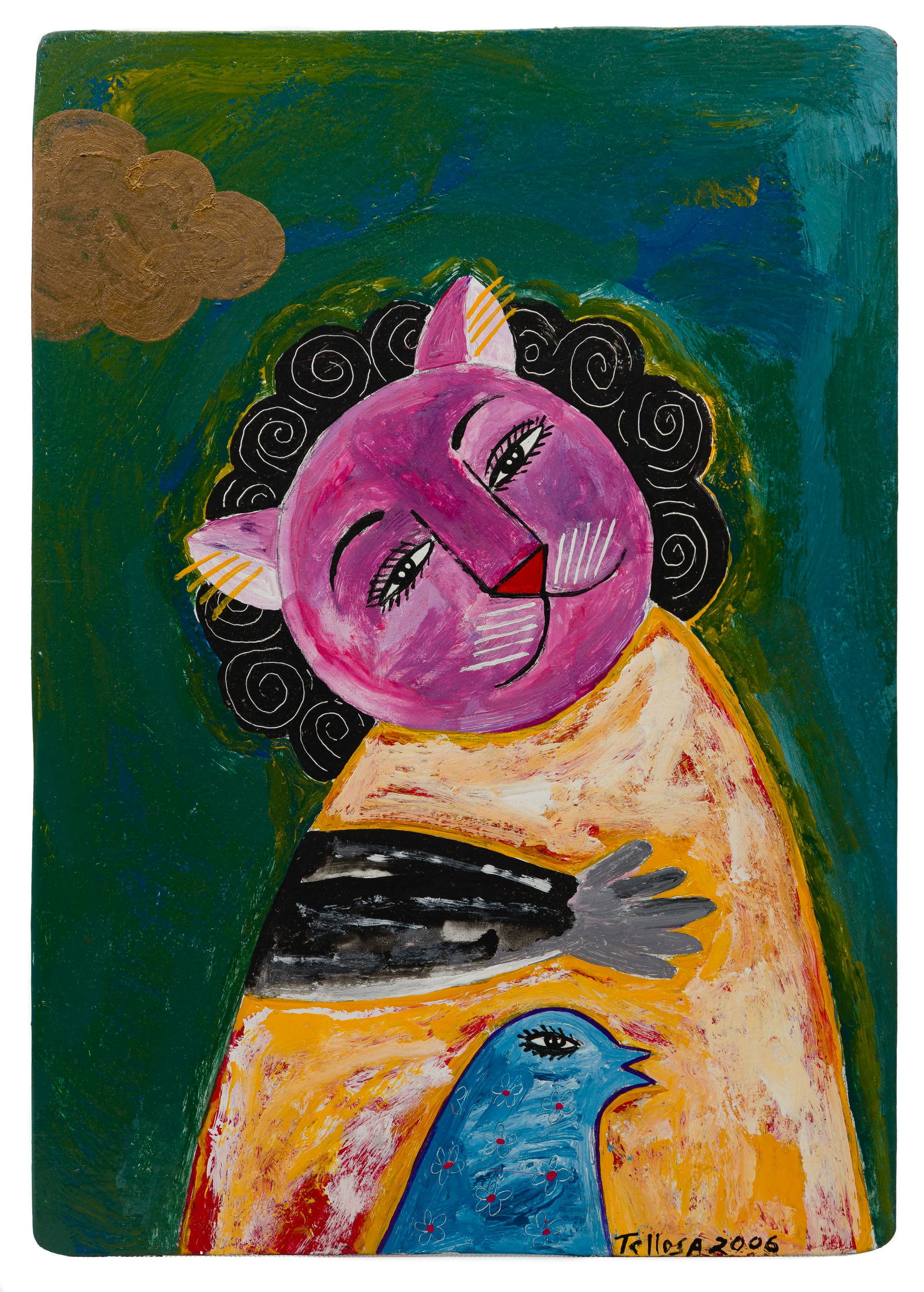 Jesus Tellosa (Mexican, 1936-2012) Oil on Metal (1 of 3)