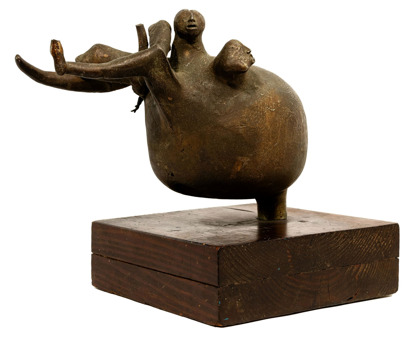 Unknown Artist Abstract Metal Sculpture (1 of 2)