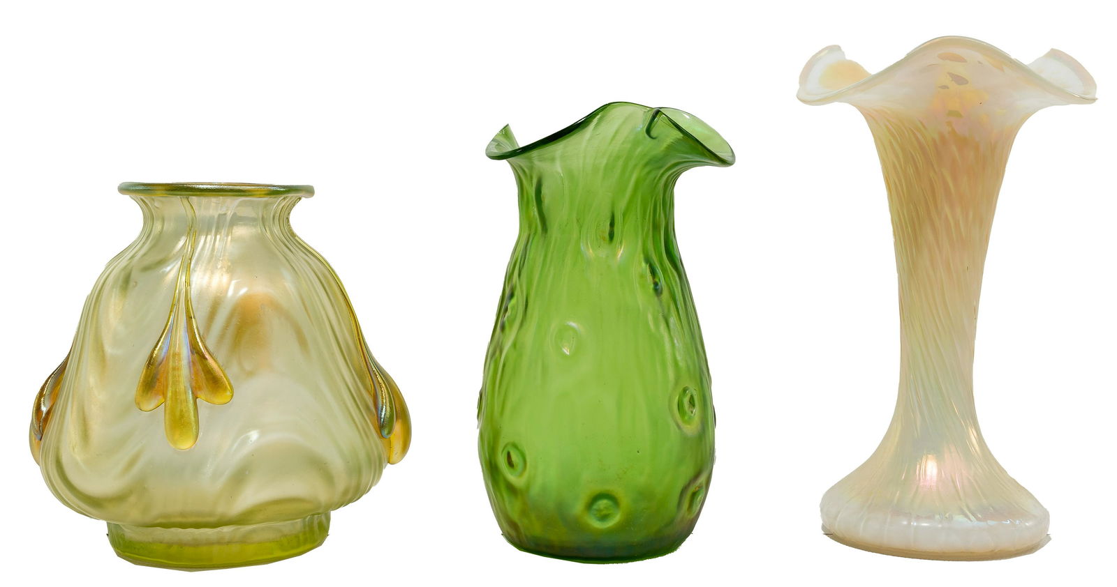 (Attributed to) Loetz Art Glass and Fulper Pottery (1 of 6)