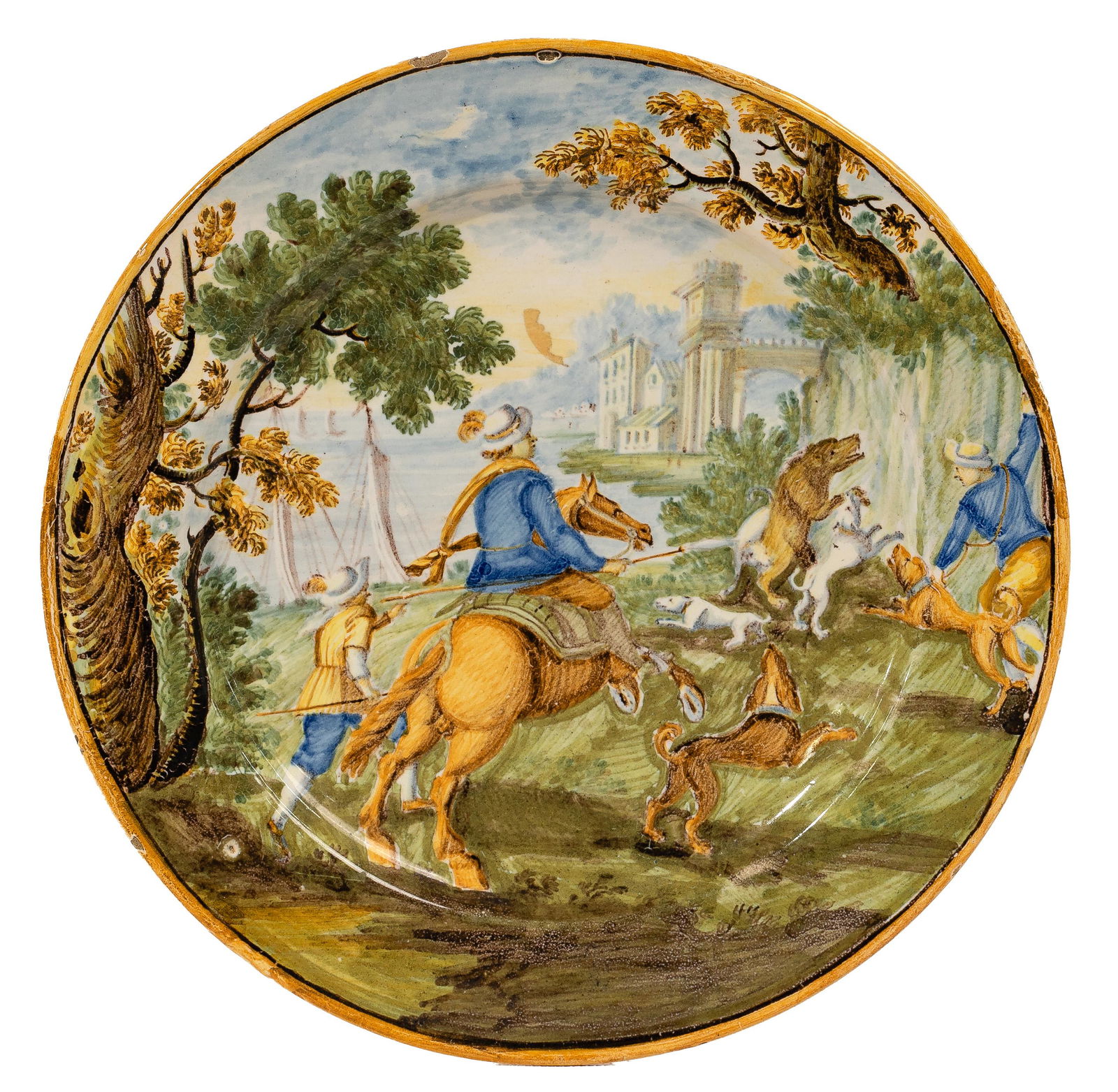 Italian Castelli Majolica Plate (1 of 3)