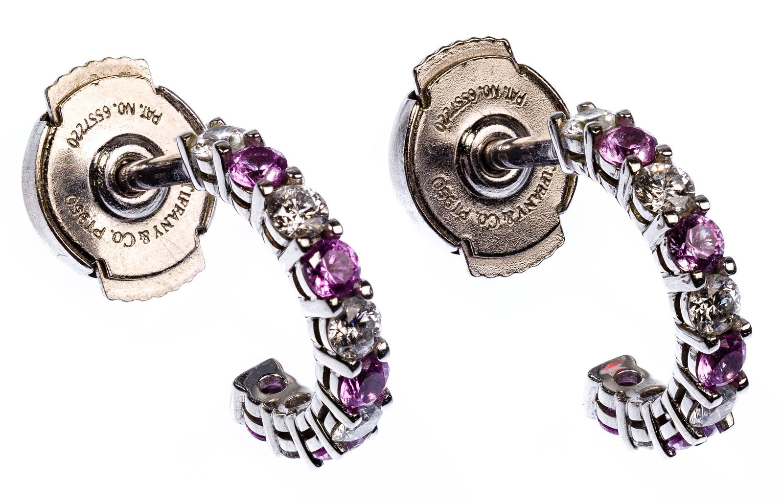 Tiffany & Co Platinum, Ruby and Diamond Pierced (1 of 4)