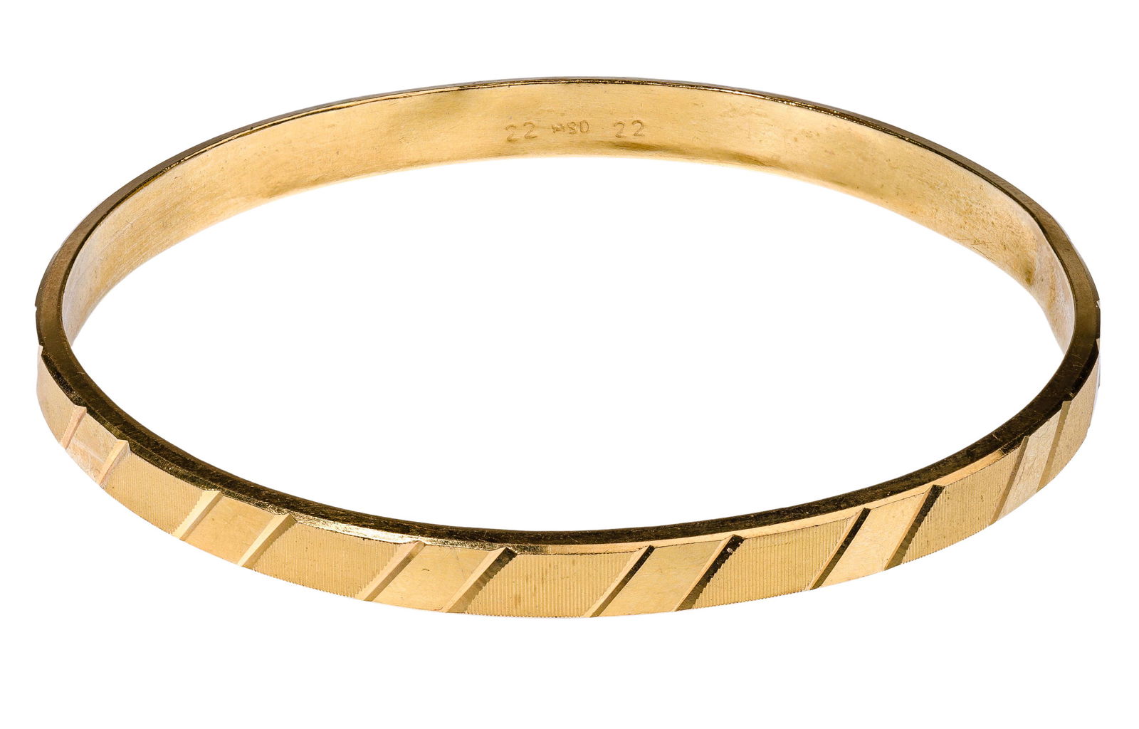 22k Yellow Gold Bangle Bracelet (1 of 1)