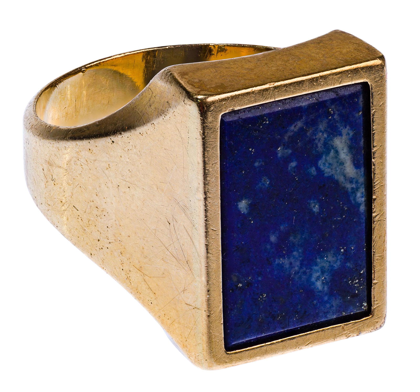 18k Yellow Gold and Lapis Lazuli Ring (1 of 2)
