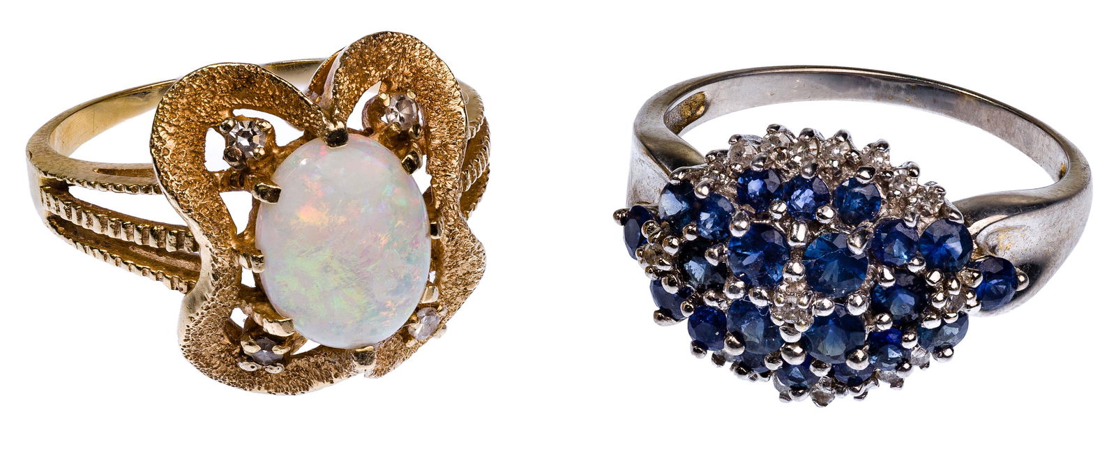 14k Gold, Gemstone and Diamond Rings (1 of 2)