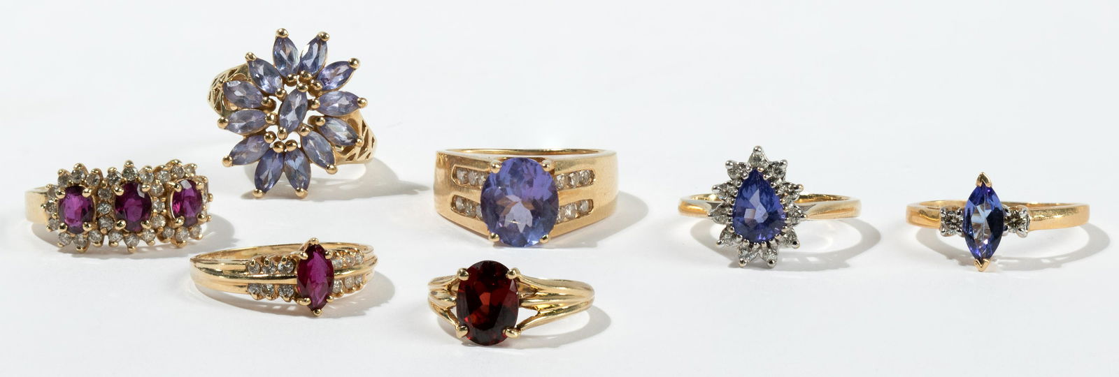 14k and 10k Yellow Gold, Gemstone and Diamond Ring (1 of 1)