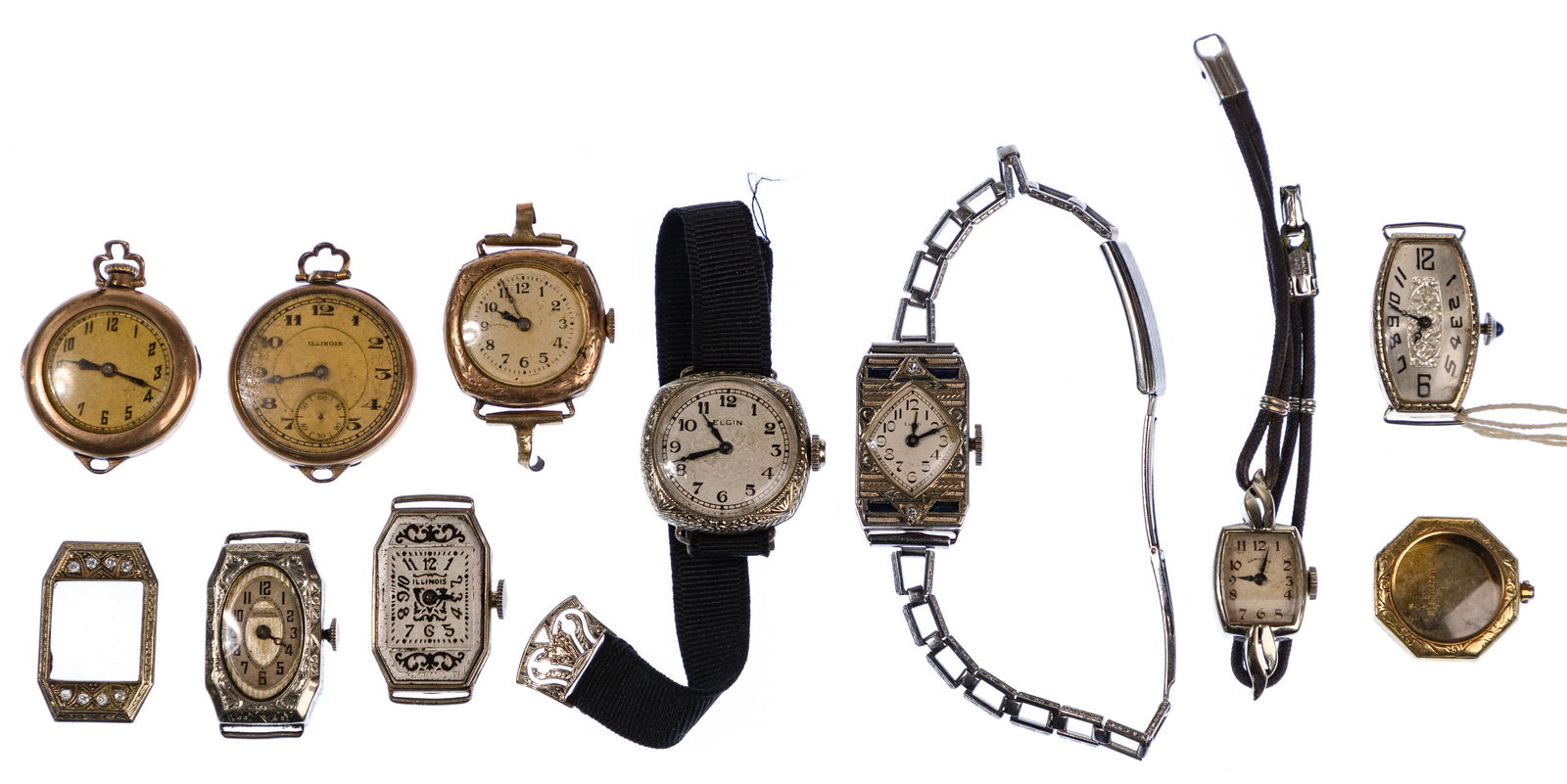 18k, 14k Gold and Gold Filled Wristwatch Assortment (1 of 1)