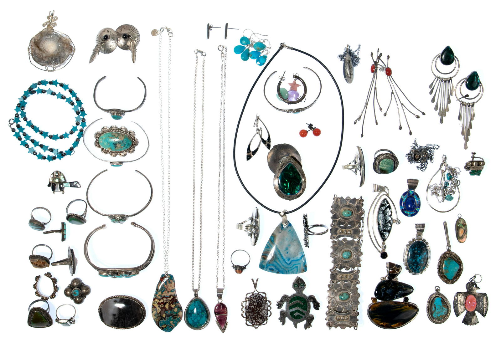 Native American Indian Style Silver Jewelry Assortment (1 of 1)