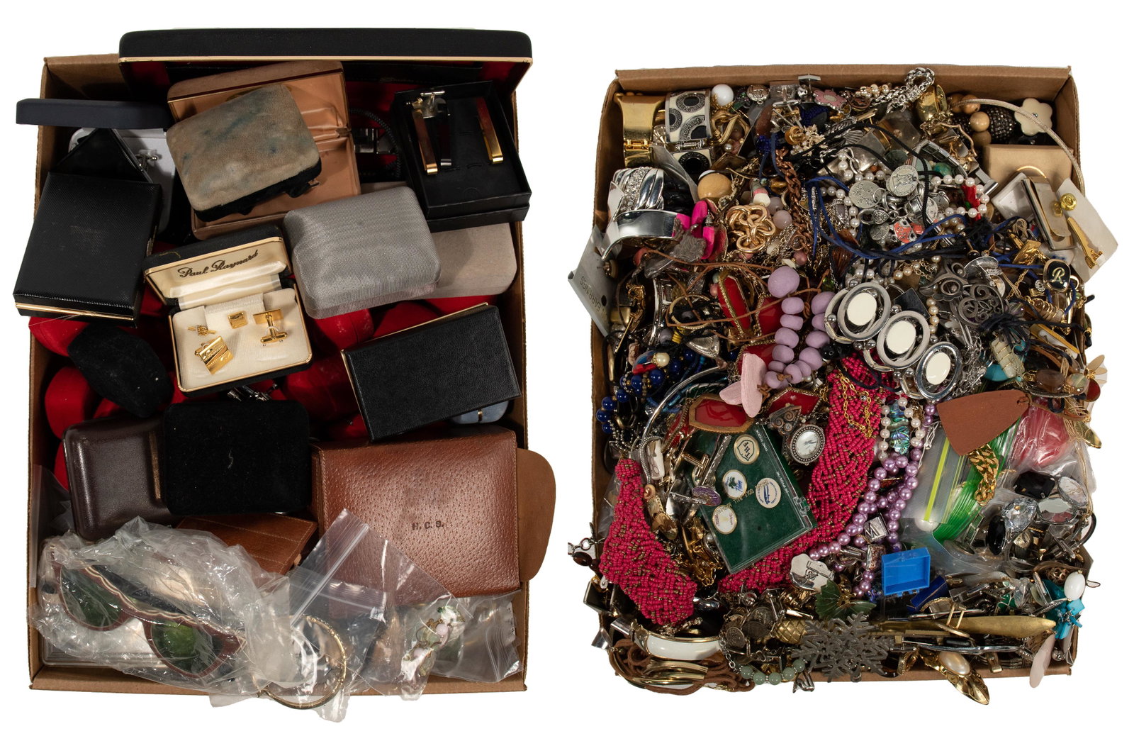 Costume Jewelry Assortment: Costume Jewelry Assortment Approximately (30) pounds of jewelry including necklaces, earrings, bracelets, cuffs, chokers, bolo ties and watches Property from: