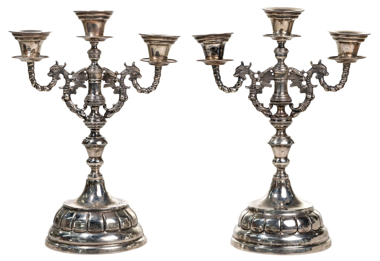 Mexican Sterling Silver Candelabras (1 of 7)