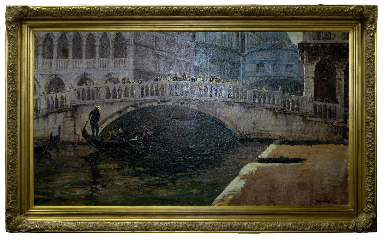 Alan Wolton (American, b.1934) 'Bridge of Sighs (1 of 3)