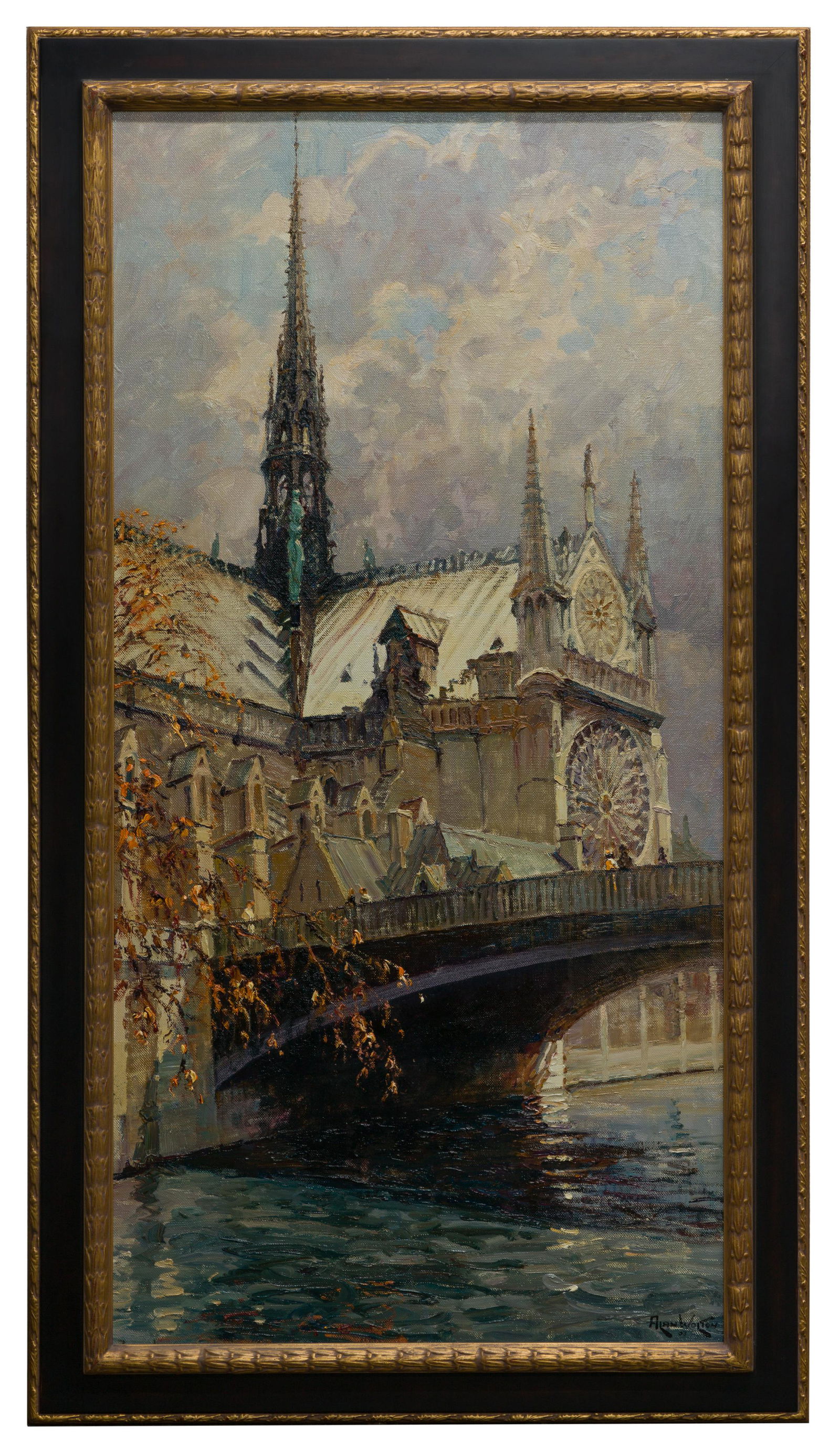 Alan Wolton (American, b.1934) 'Notre Dame over the (1 of 5)