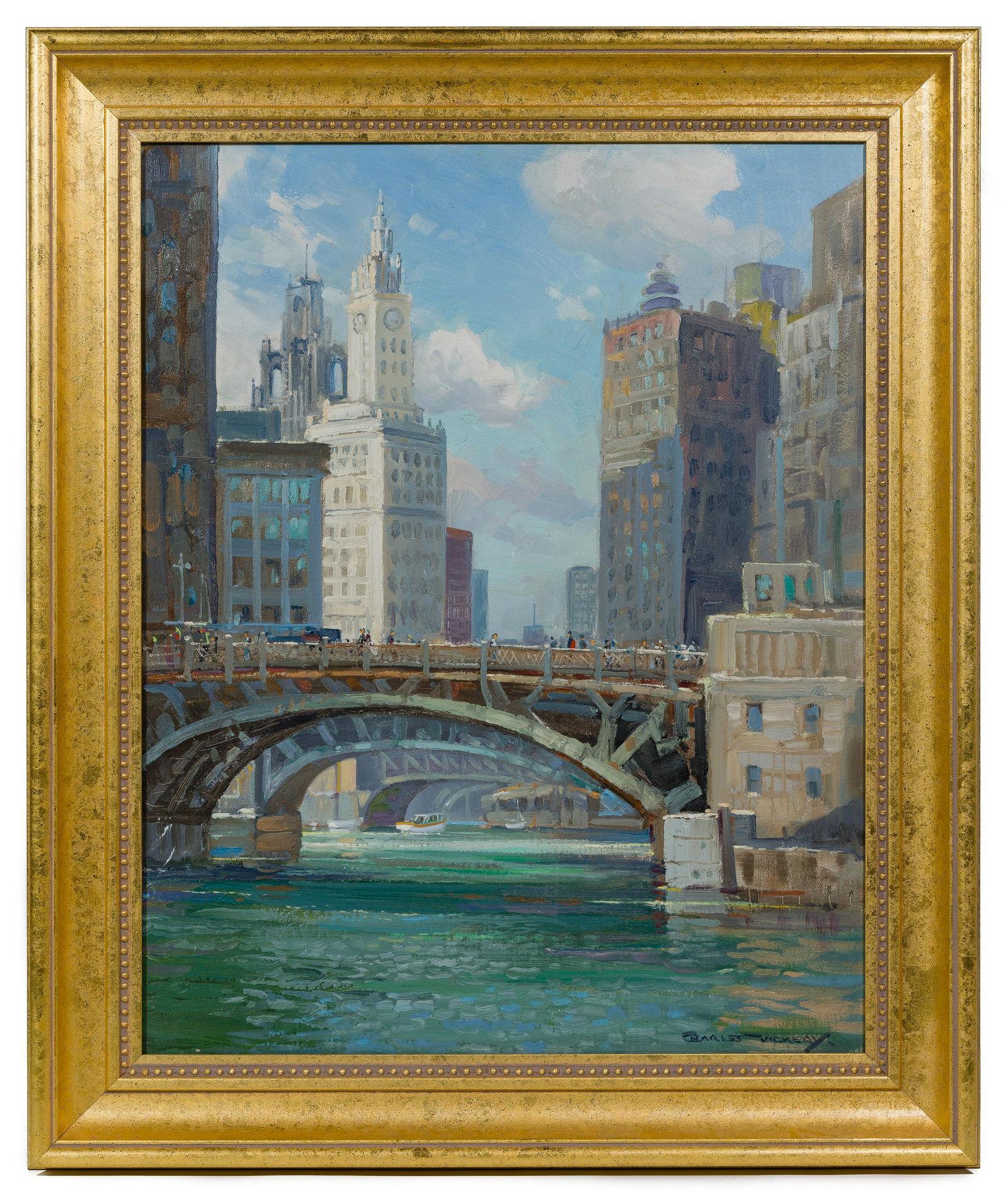 Charles Vickery (American, 1913-1998) 'Chicago River' (1 of 6)