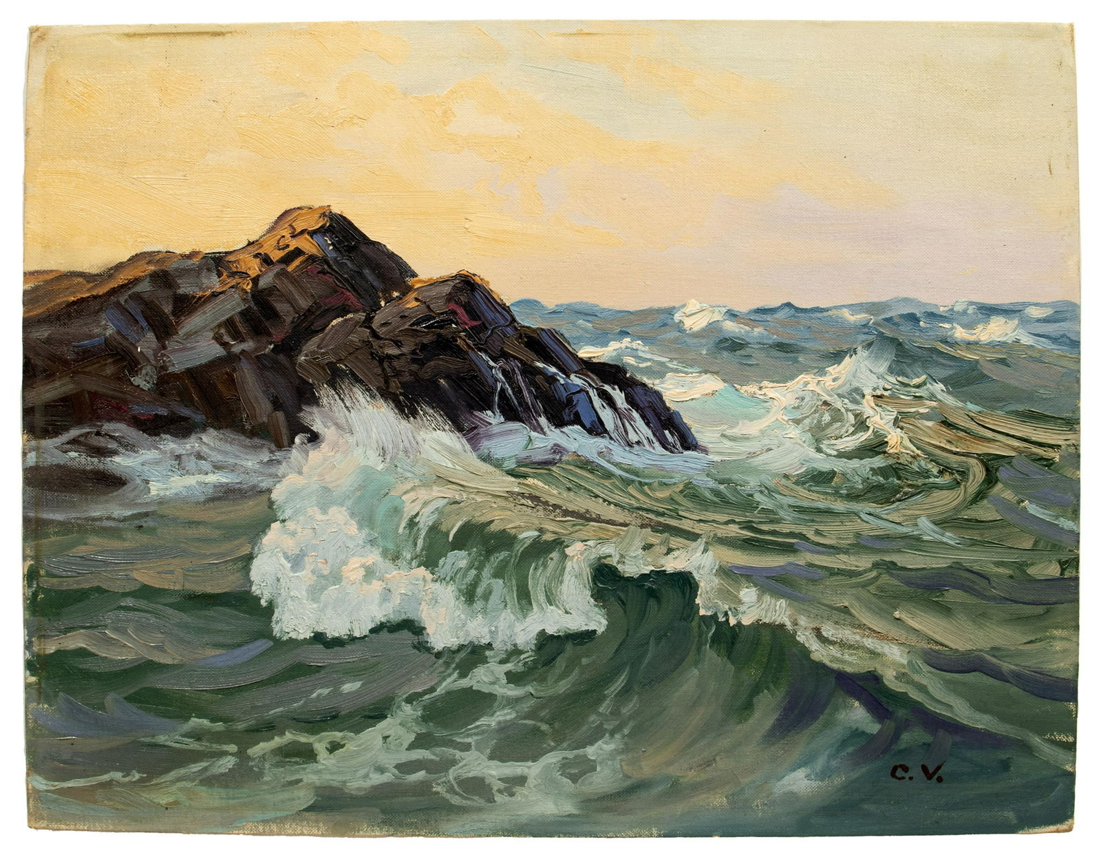 Charles Vickery (American, 1913-1998) 'Outer Reef' Oil (1 of 3)