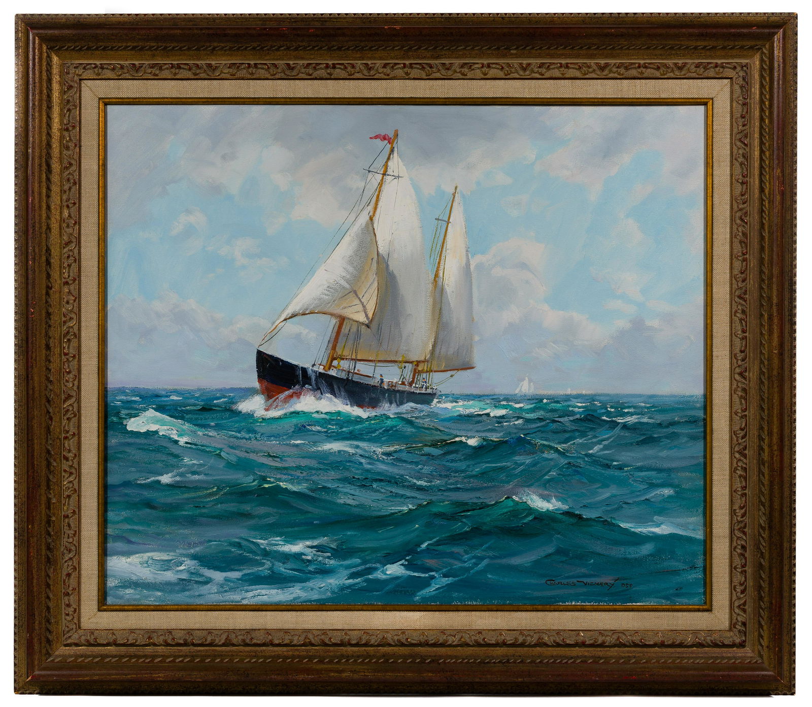 Charles Vickery (American, 1913-1998) Oil on Canvas (1 of 4)