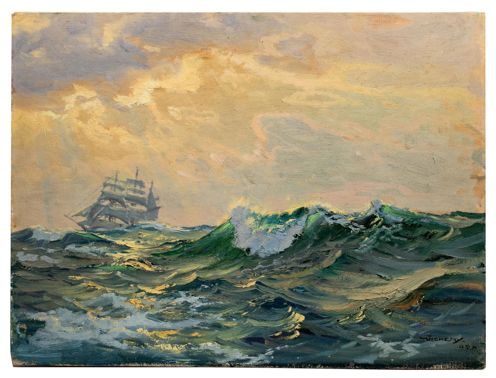 Charles Vickery (American, 1913-1998) Oil on Canvas (1 of 3)