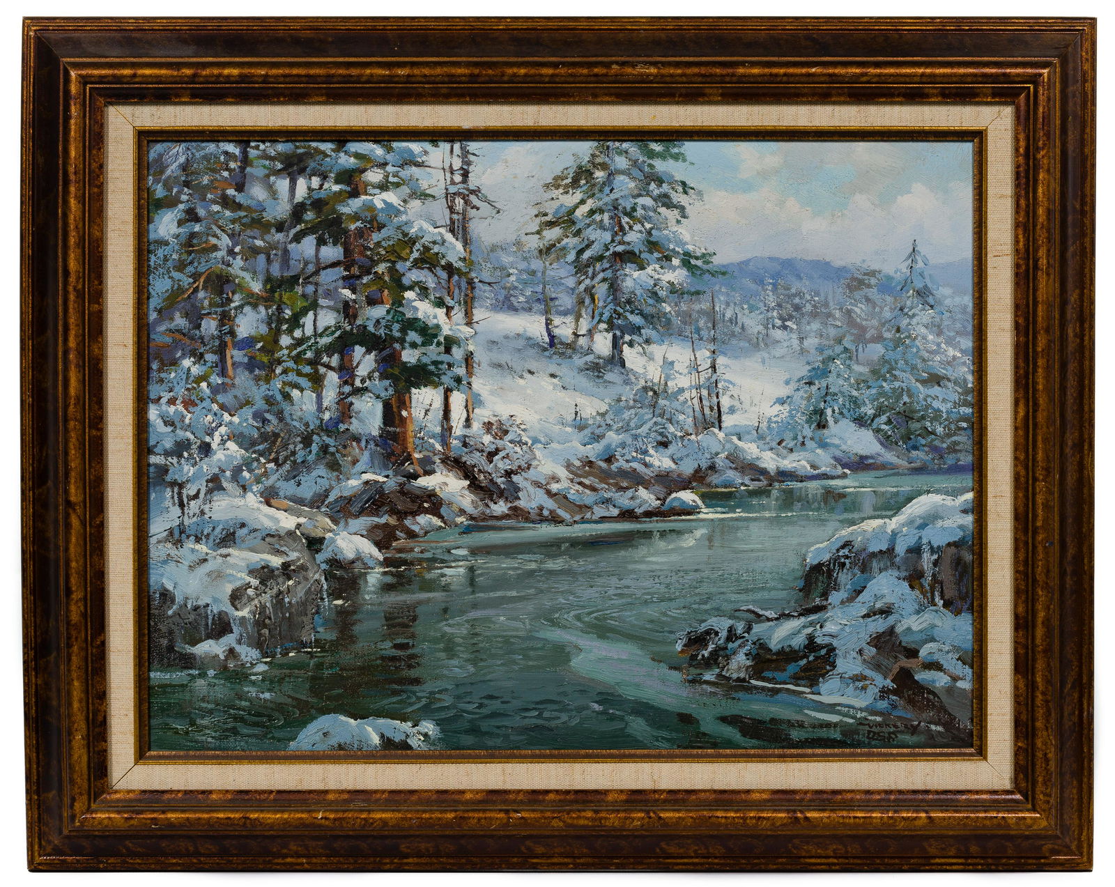 Charles Vickery (American, 1913-1998) Oil on Linen (1 of 4)