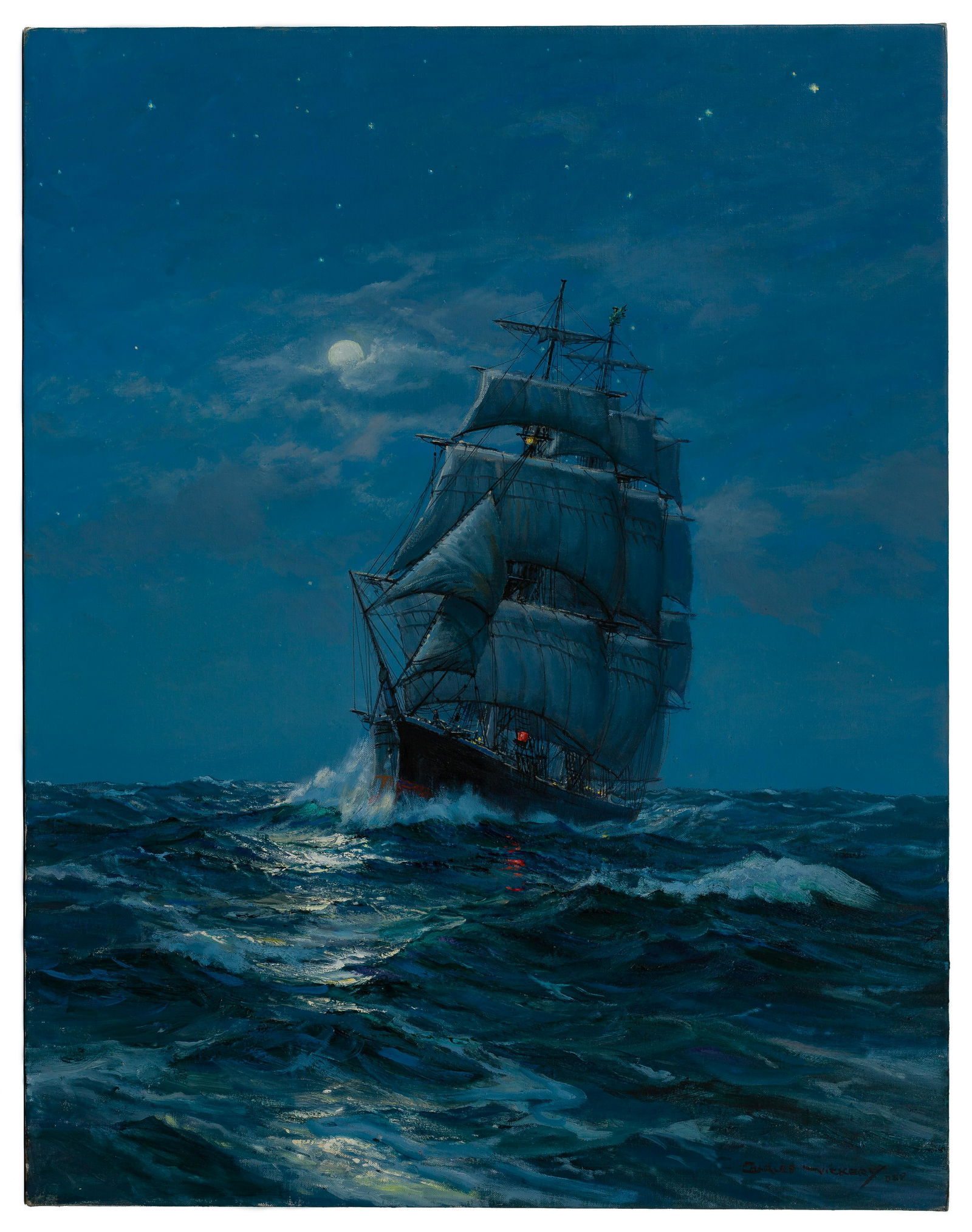 Charles Vickery (American, 1913-1998) Oil on Linen (1 of 4)