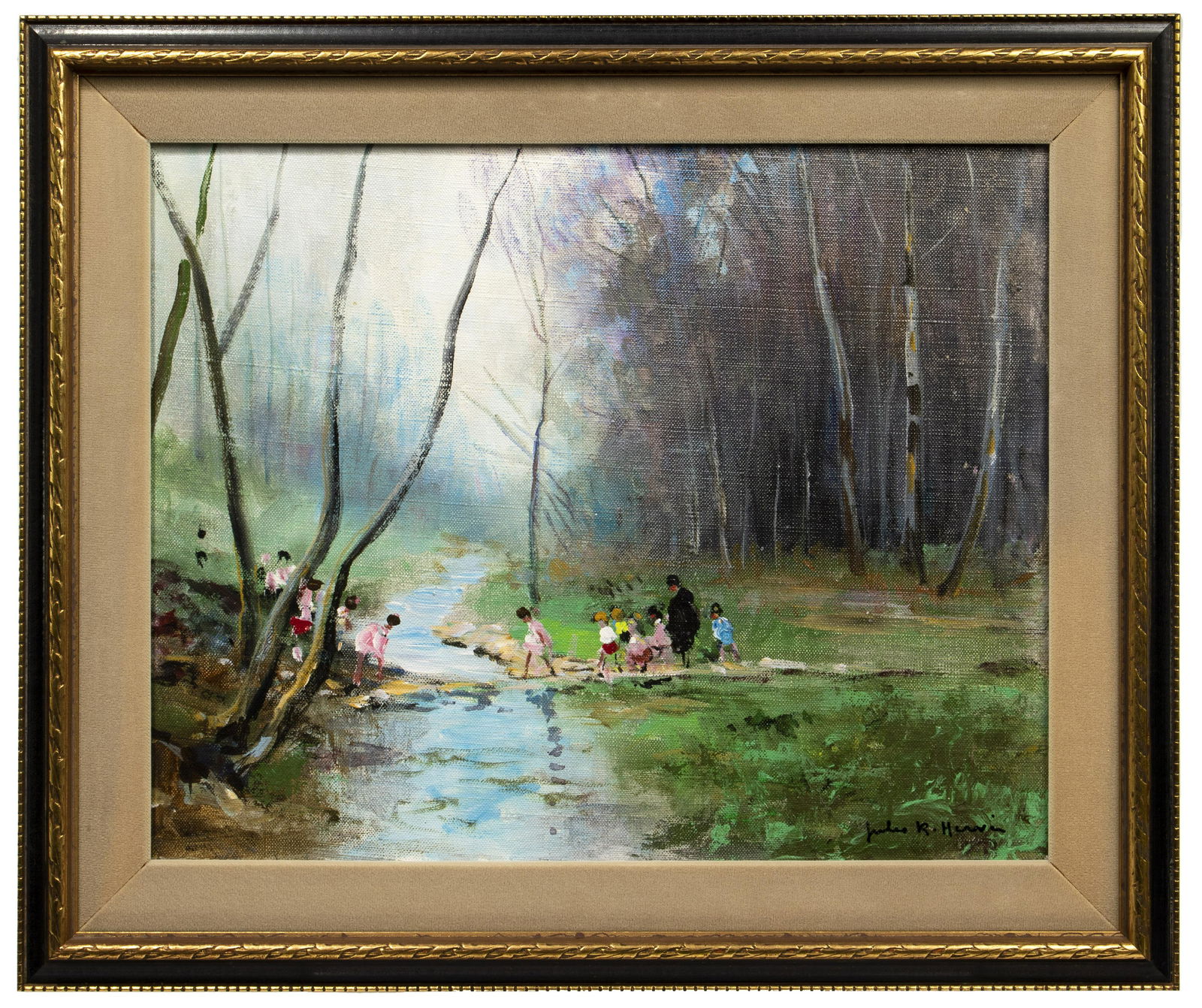 Jules Rene Herve (French, 1887-1981) Oil on Canvas (1 of 3)