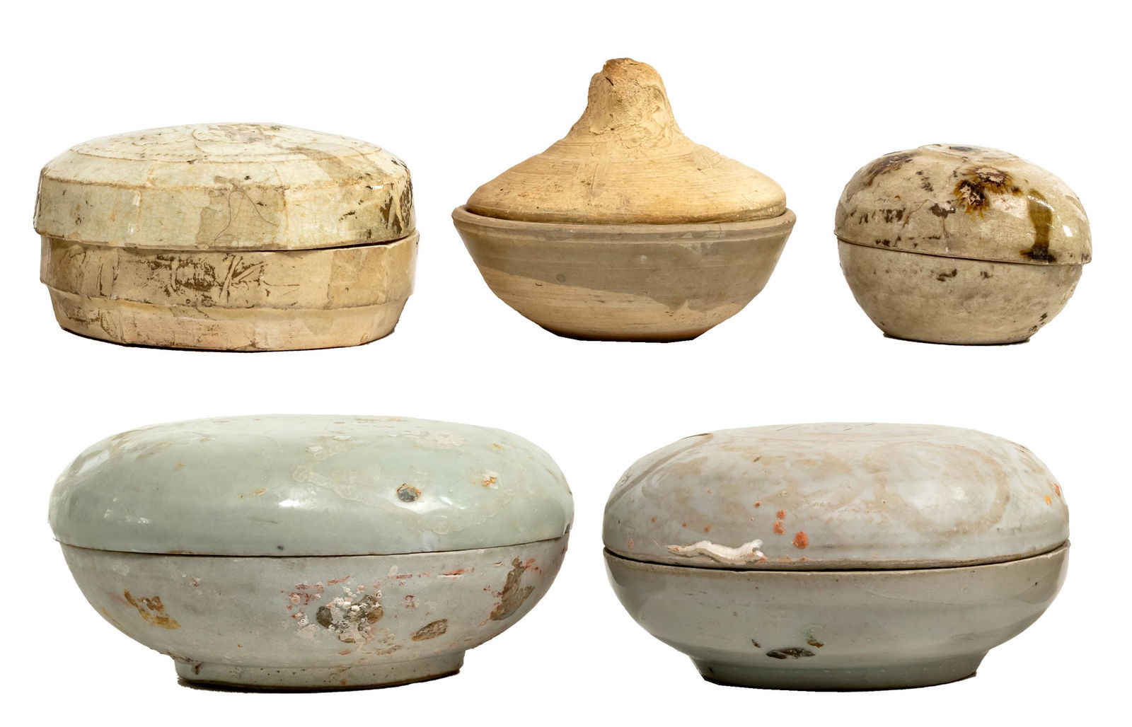 Chinese Song Style Porcelain Covered Box Assortment (1 of 11)