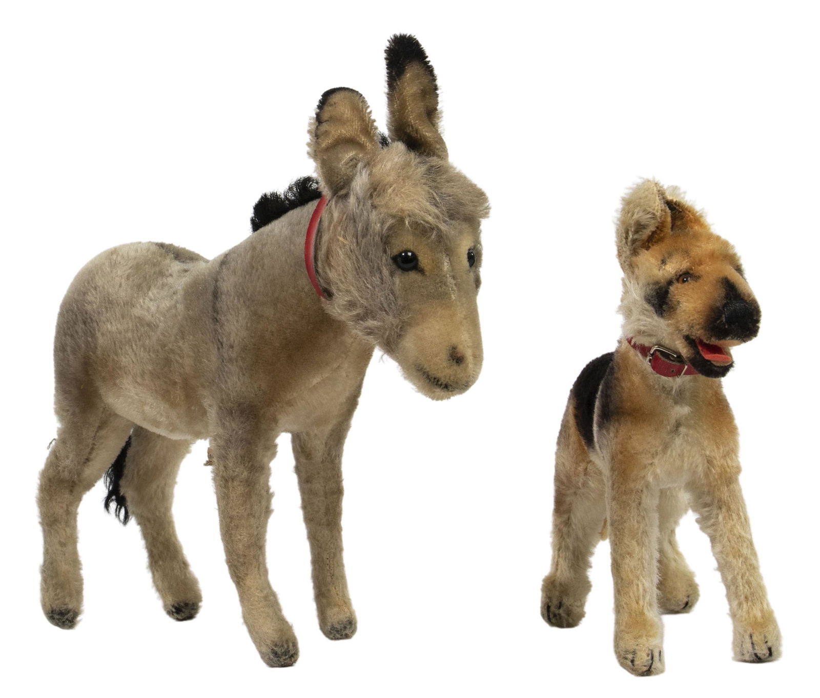 Steiff Donkey and German Shepherd Stuffed Animals (1 of 2)